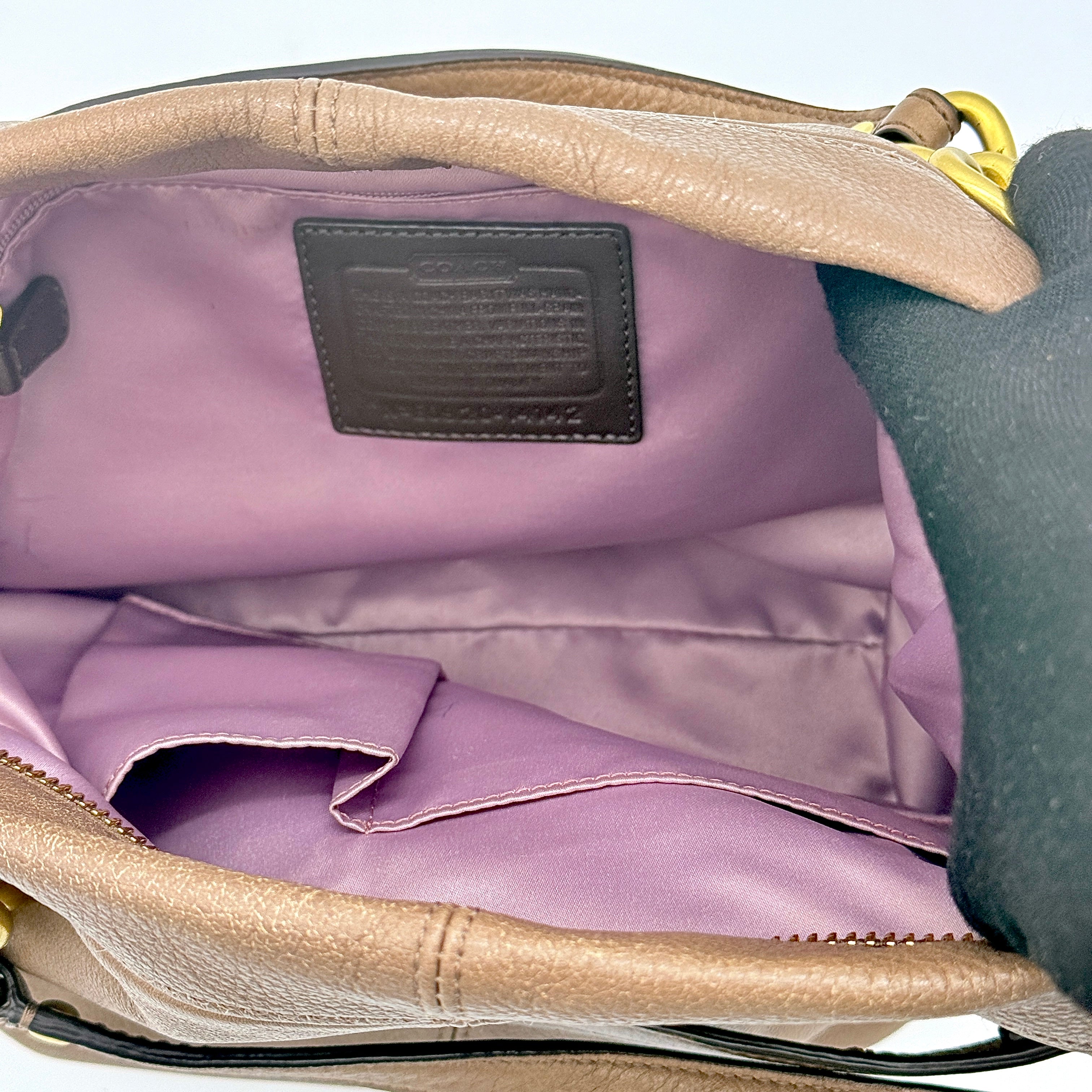 Coach Brooke Hobo Shoulder Bag Brown