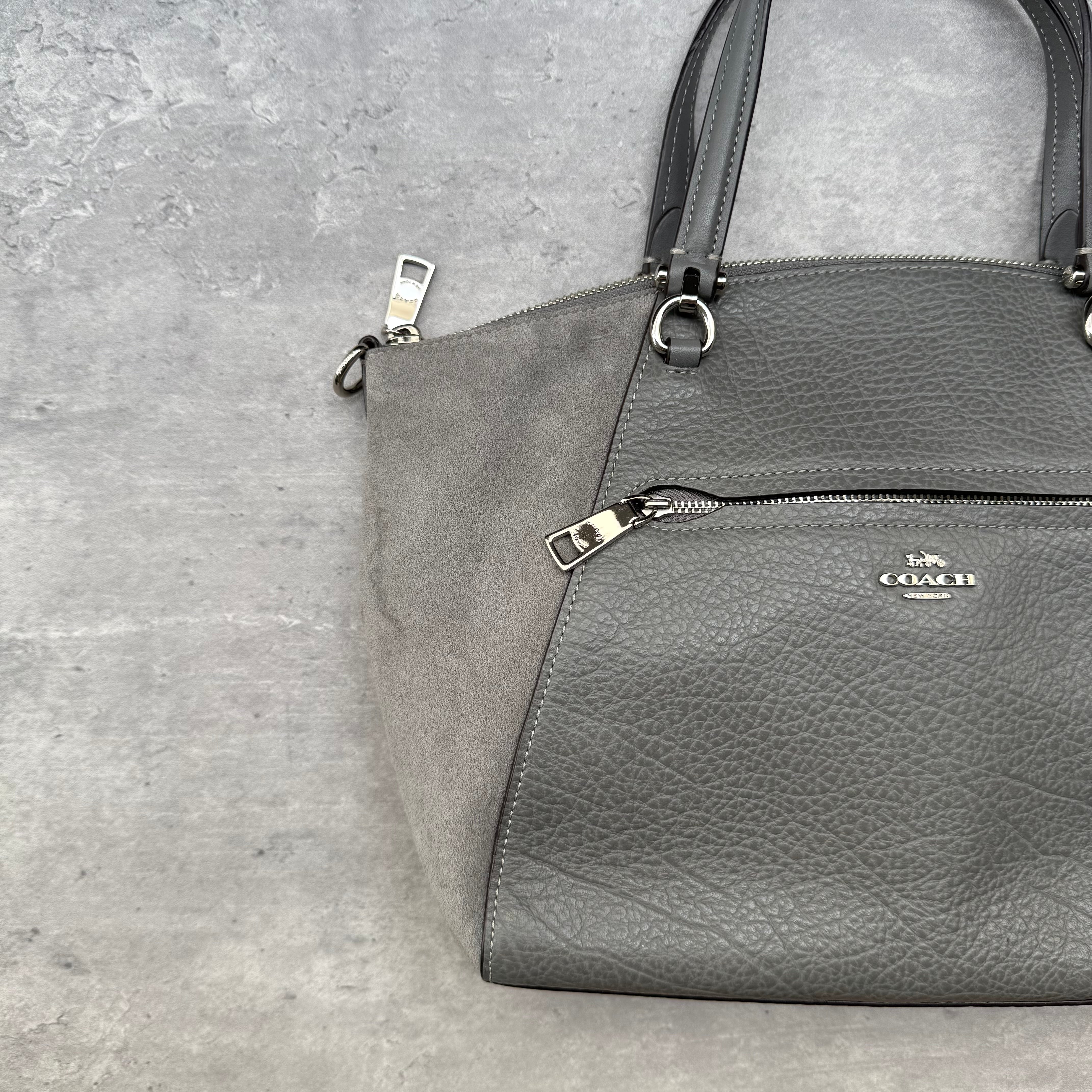 Coach Prairie Satchel ShoulderBag Grey