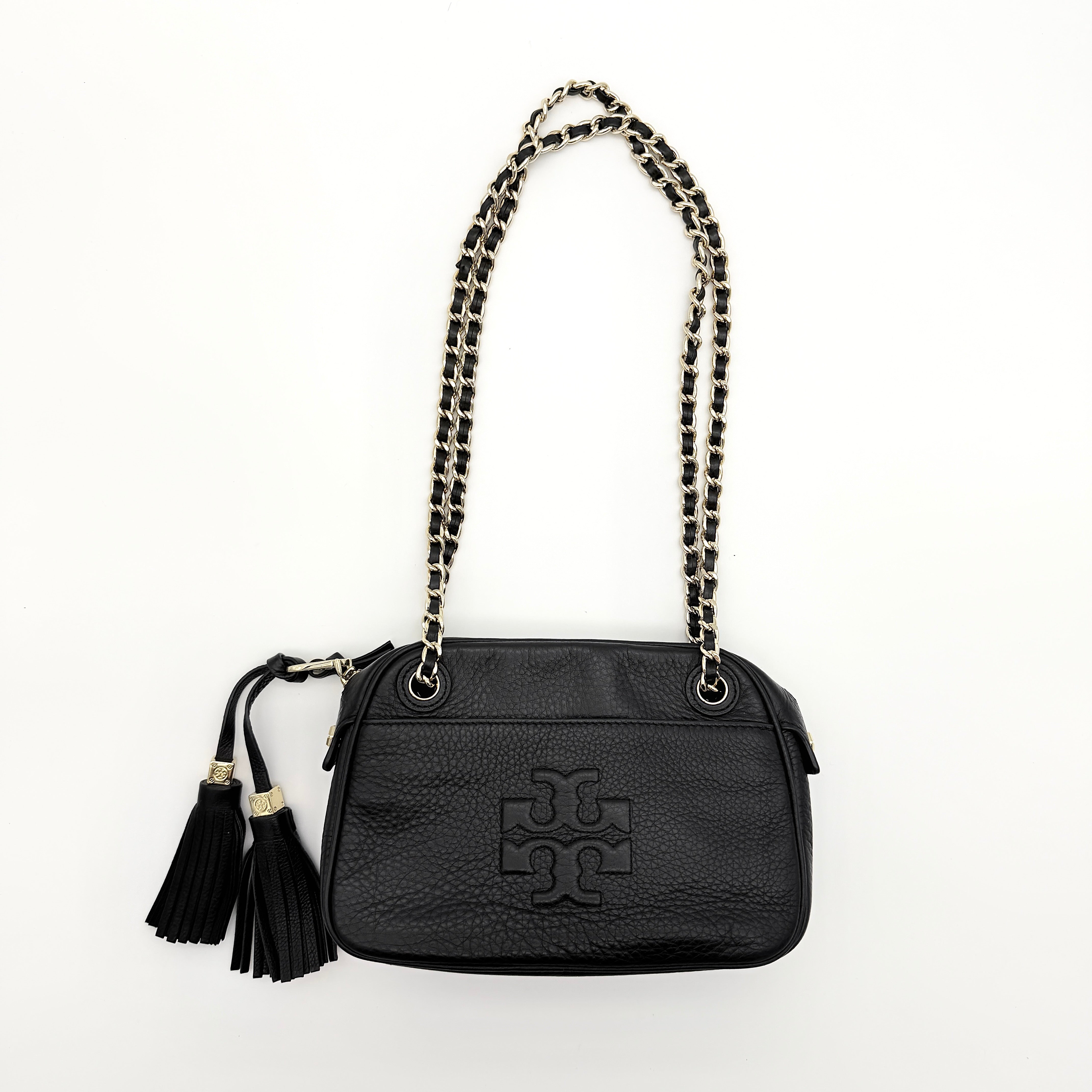 Tory Burch Thea Chain Shoulder Bag Black