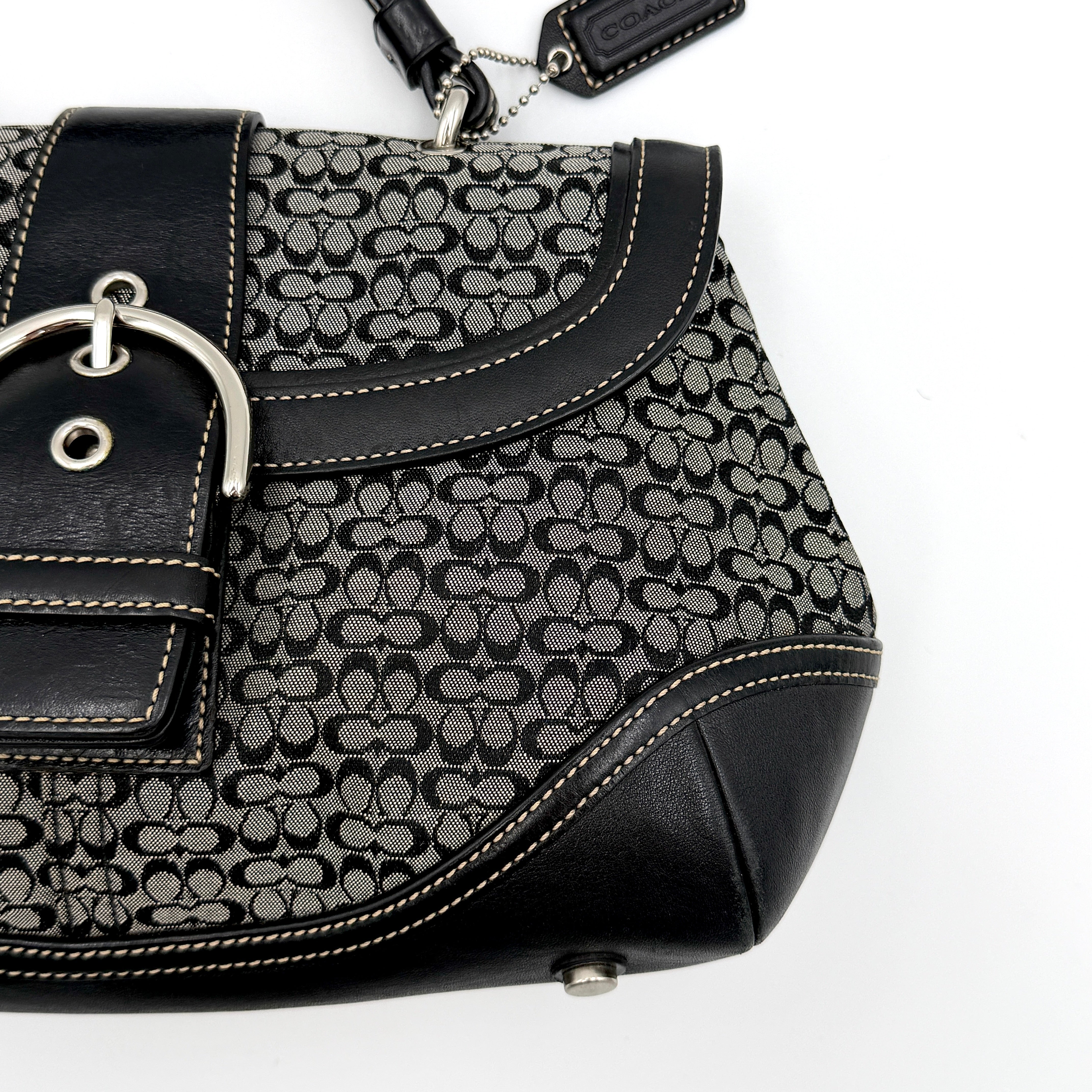 Coach Y2K Signature Soho Shoulder Bag Grey/Black