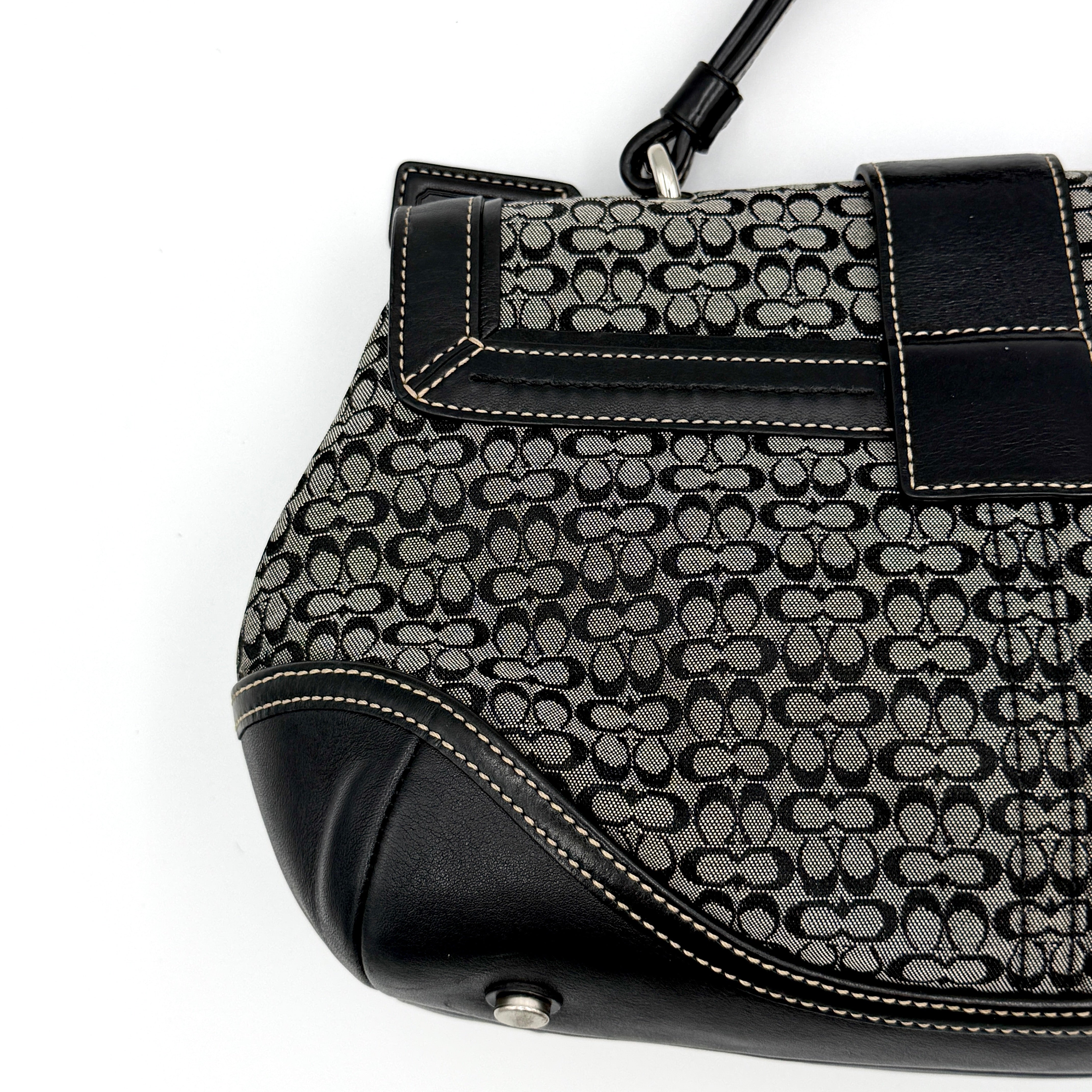 Coach Y2K Signature Soho Shoulder Bag Grey/Black