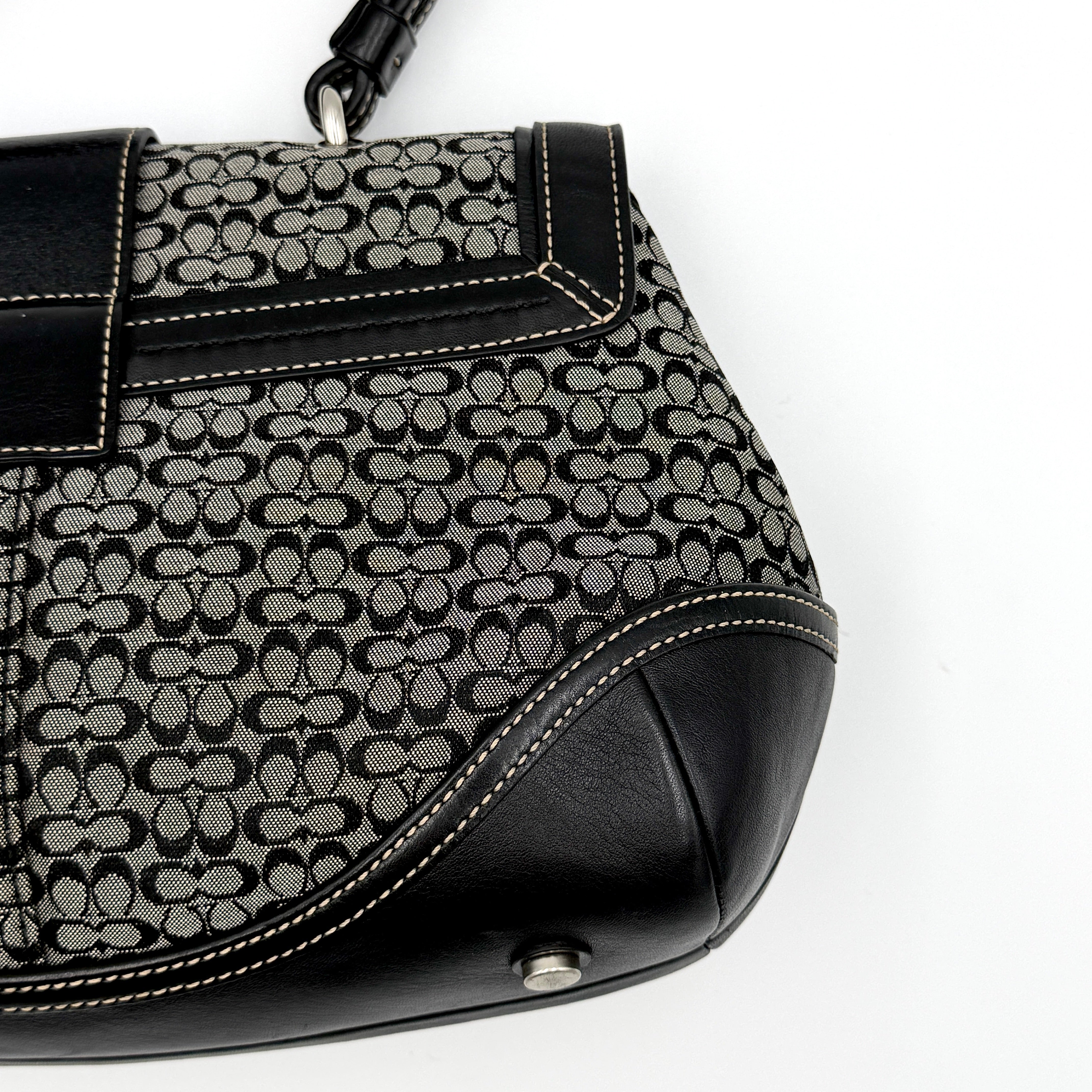 Coach Y2K Signature Soho Shoulder Bag Grey/Black