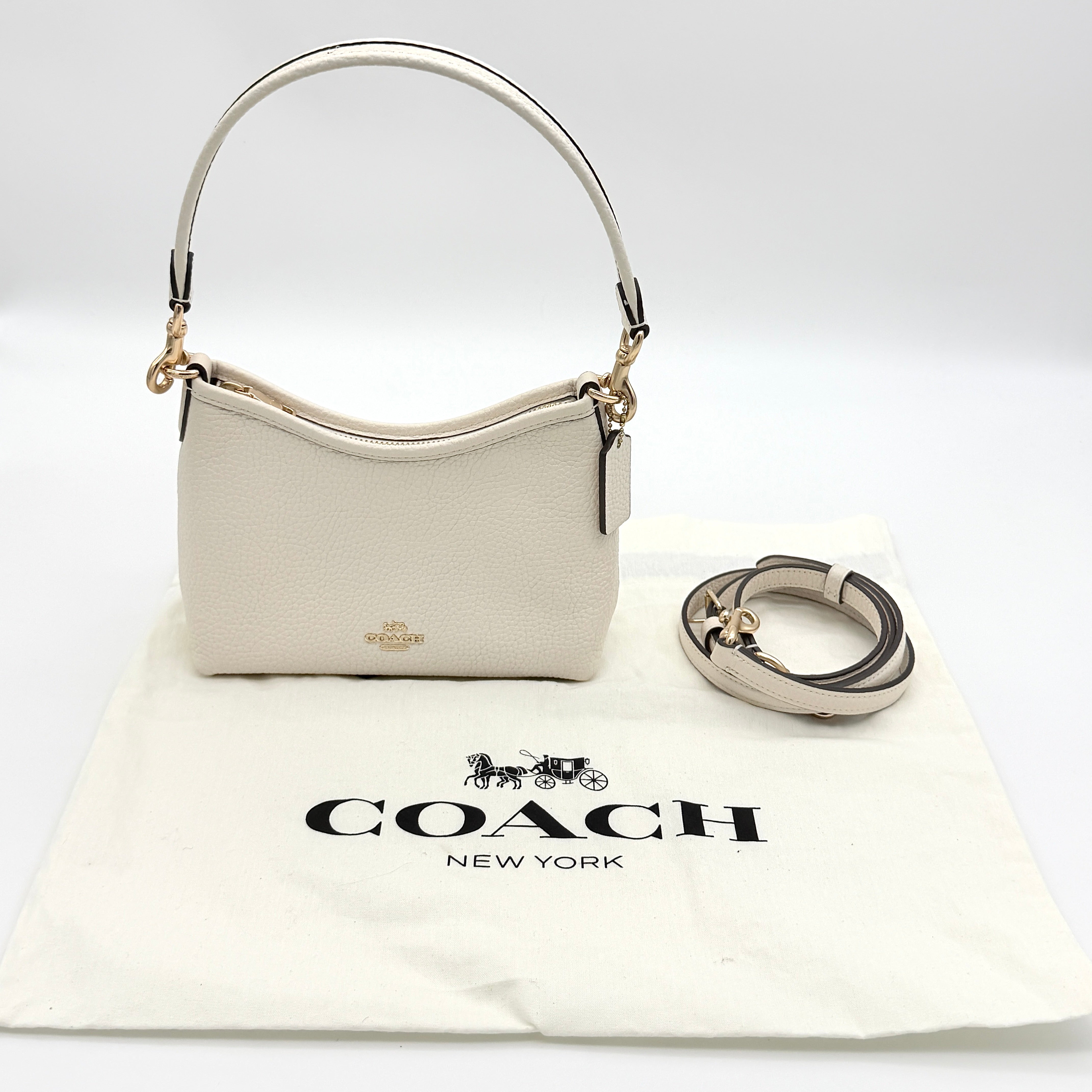 Coach 2Way Laurel Shoulder Bag Ivory