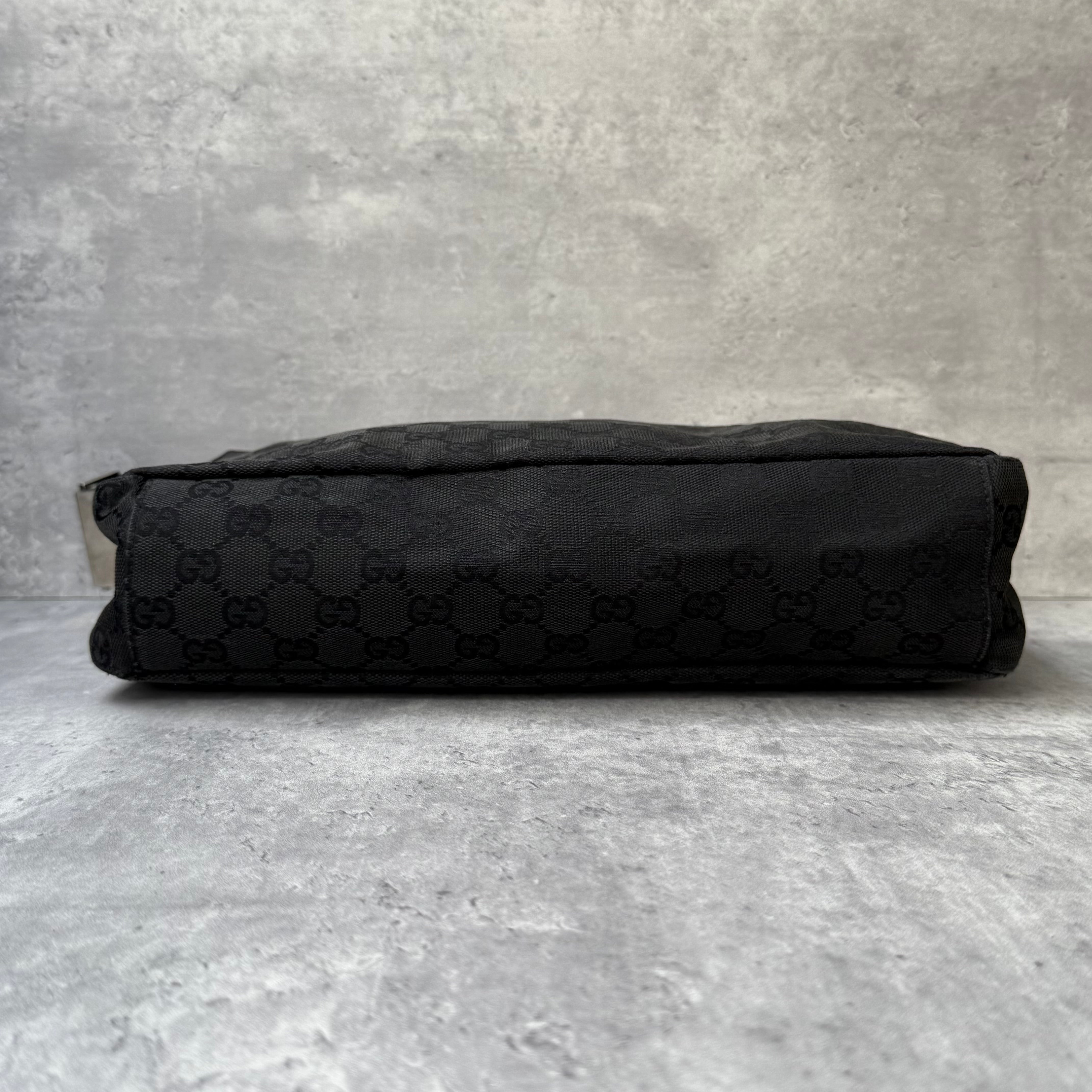 Gucci GG Monogram Crossbody Bag Black