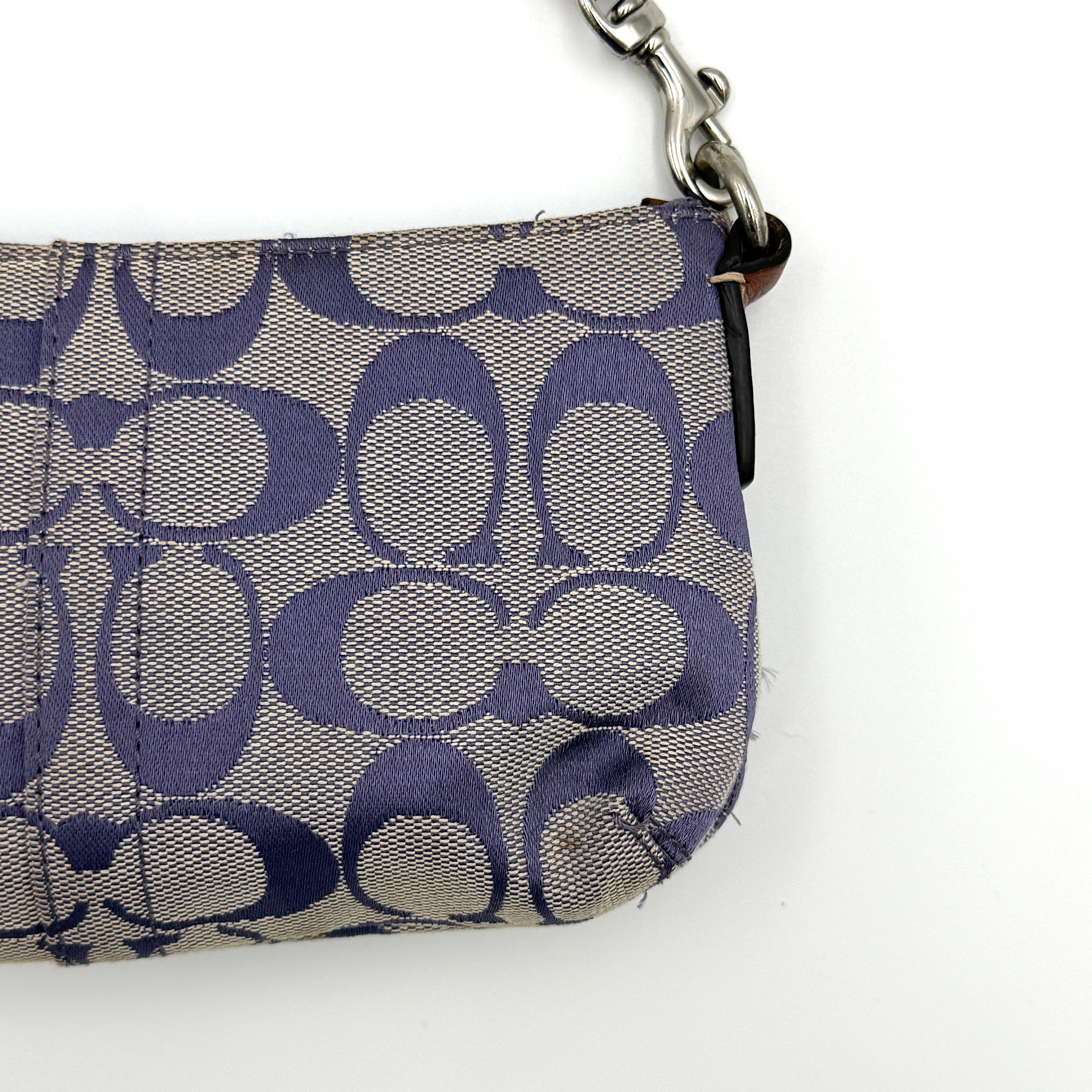 Coach Signature Canvas Mini Bag Purple/Grey