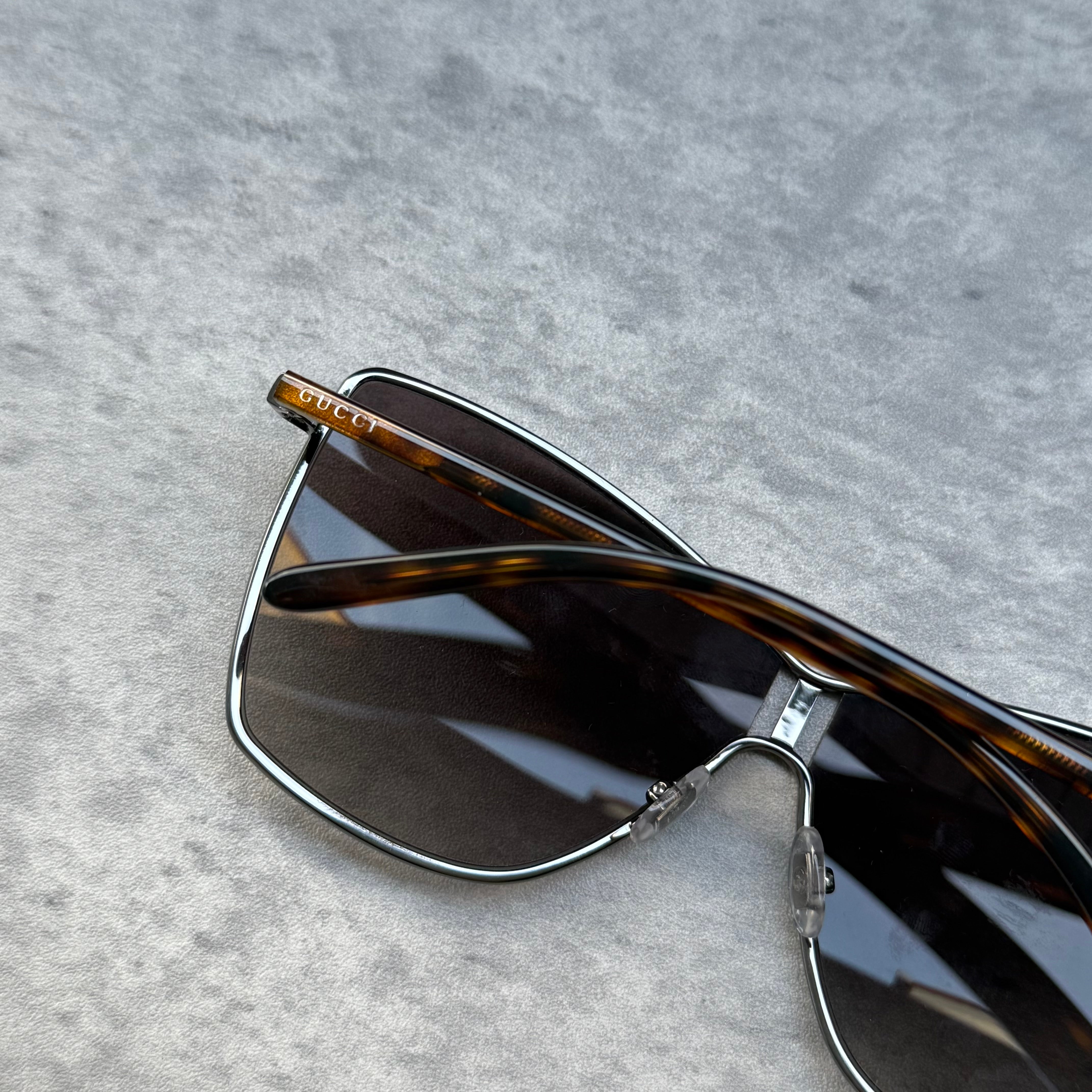 Gucci Oversized Square Sunglasses Brown