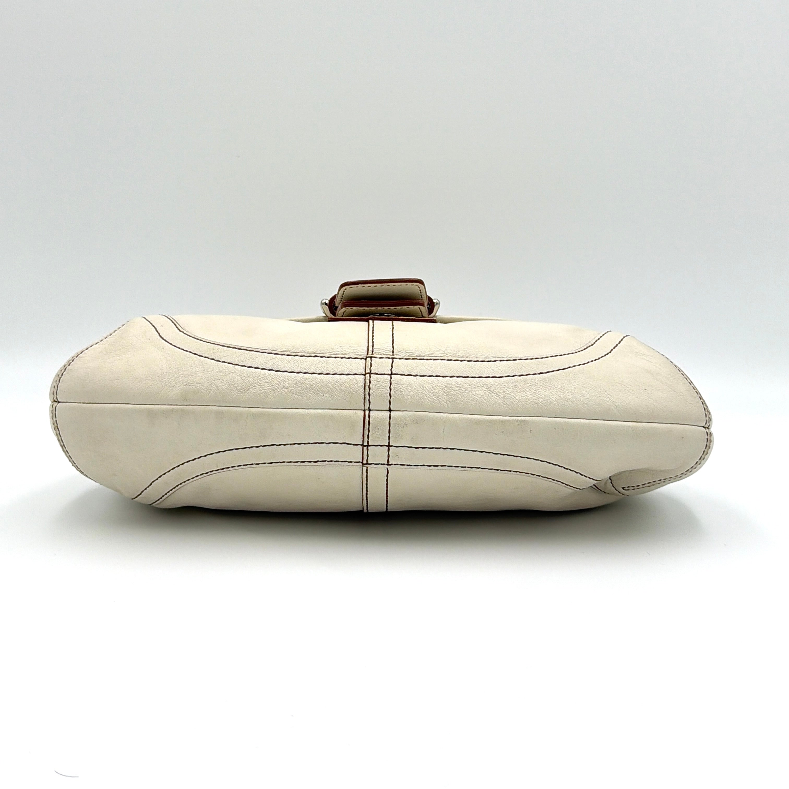 Coach Y2K Signature Soho Buckle Shoulder Bag Cream