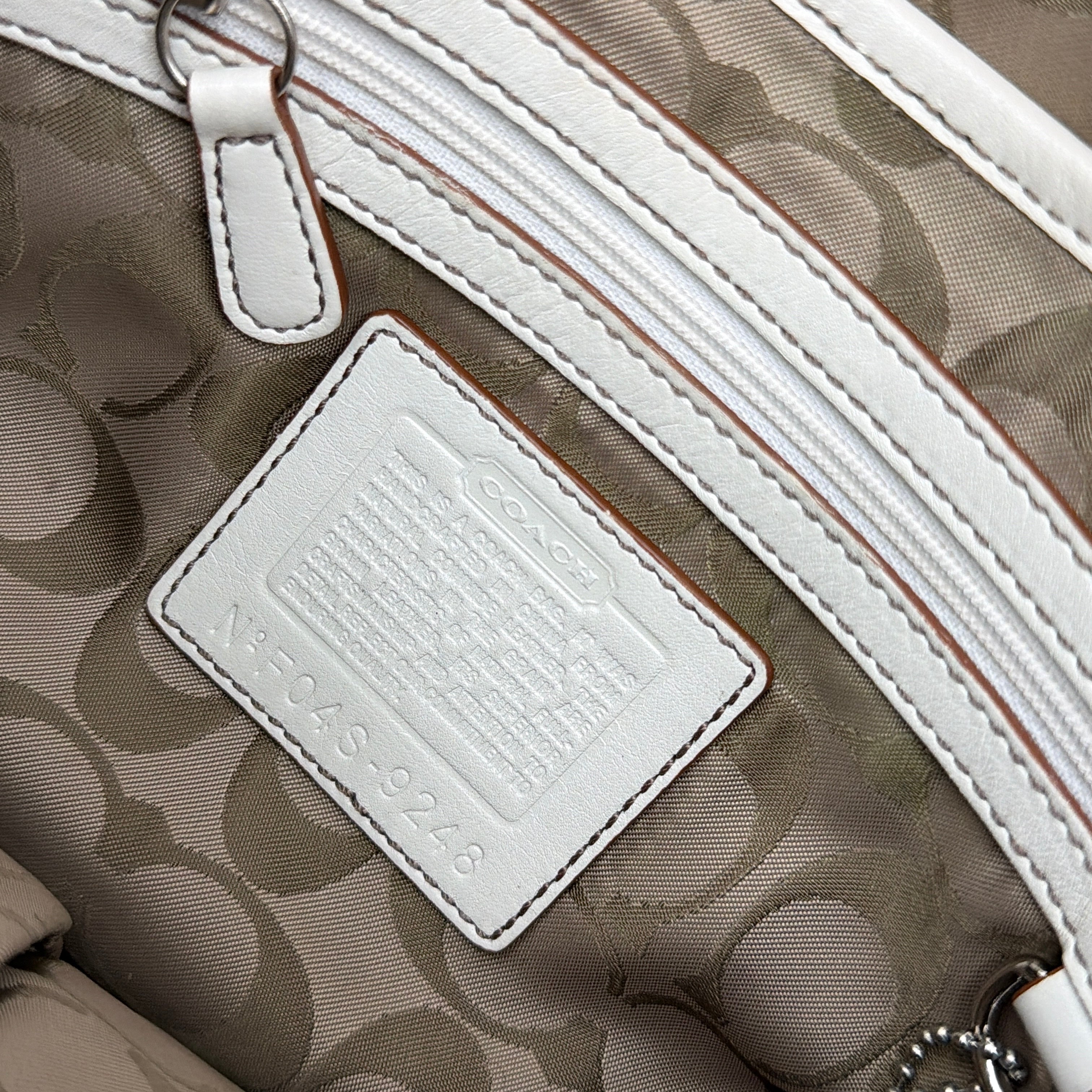 Coach Y2K Signature Soho Buckle Shoulder Bag Cream
