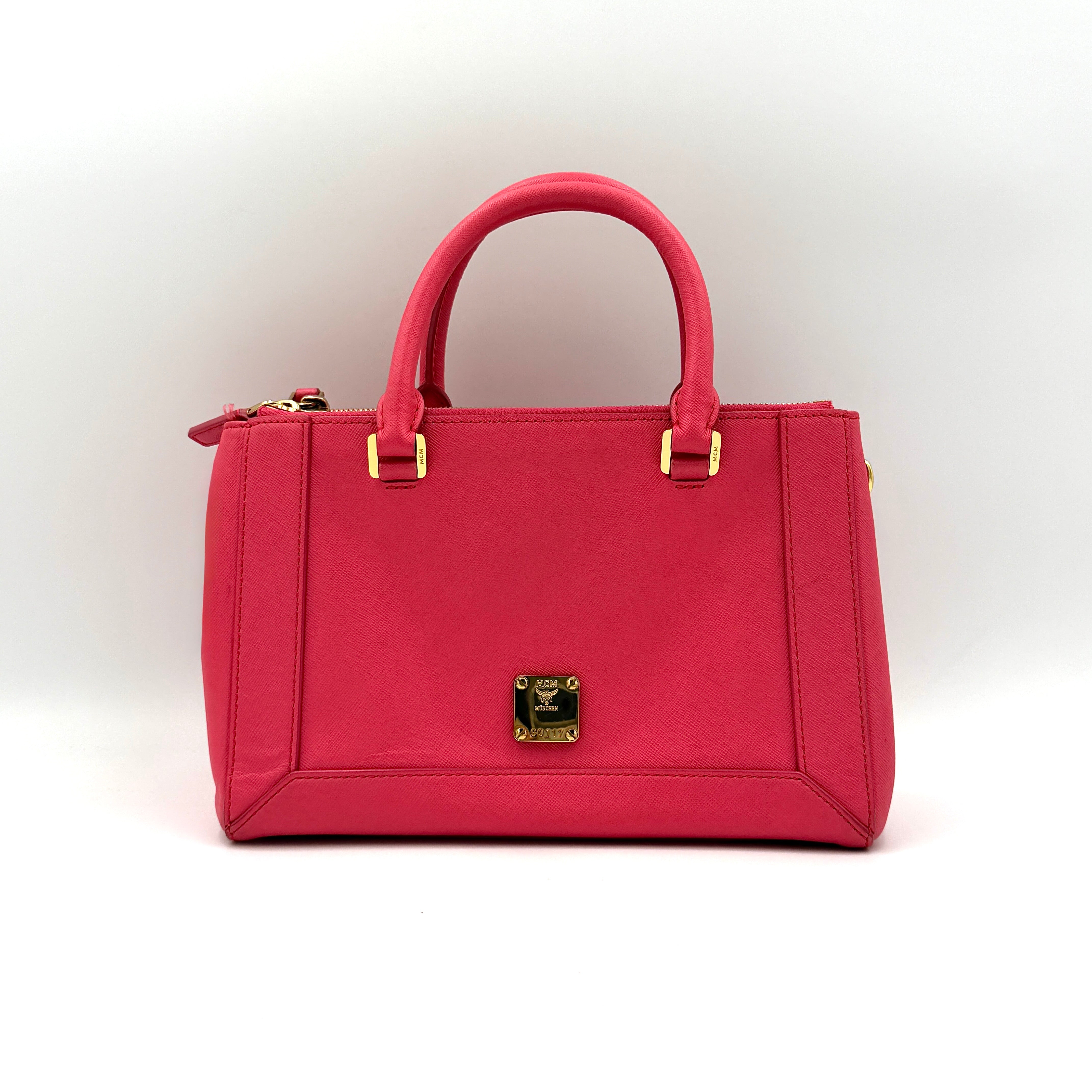 MCM 2Way Nuovo Handbag Pink