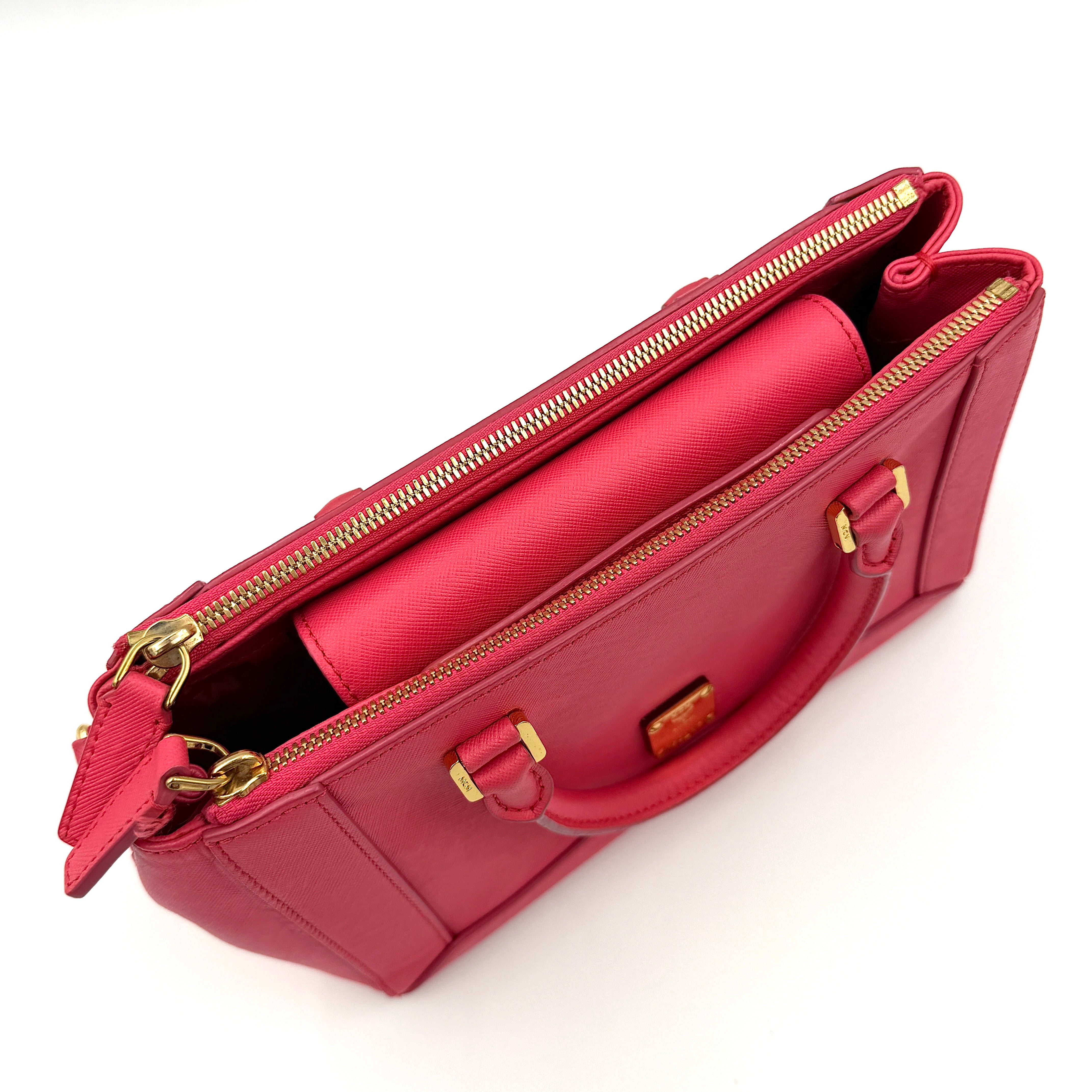 MCM 2Way Nuovo Handbag Pink