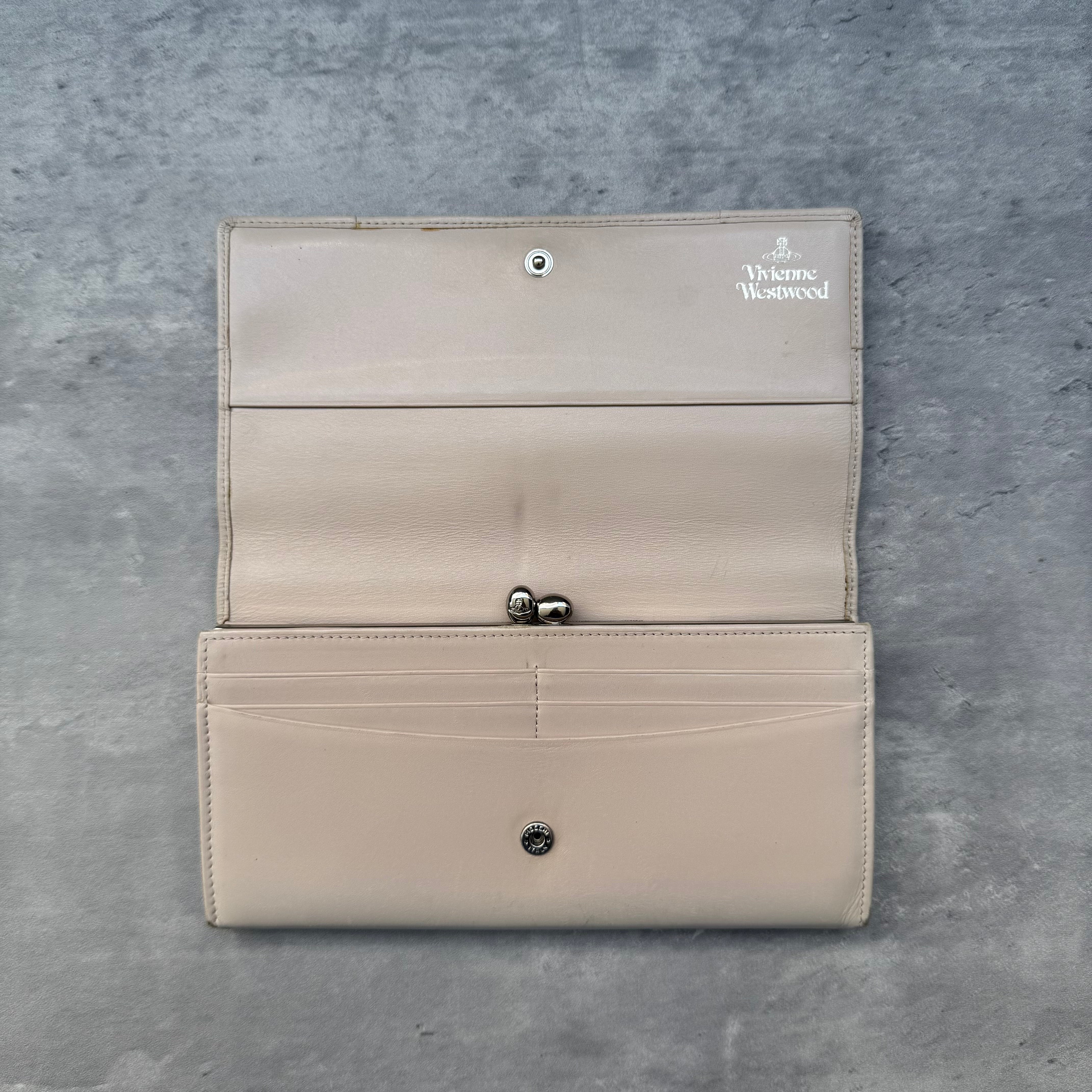 Vivienne Westwood Orb Long Wallet Cream