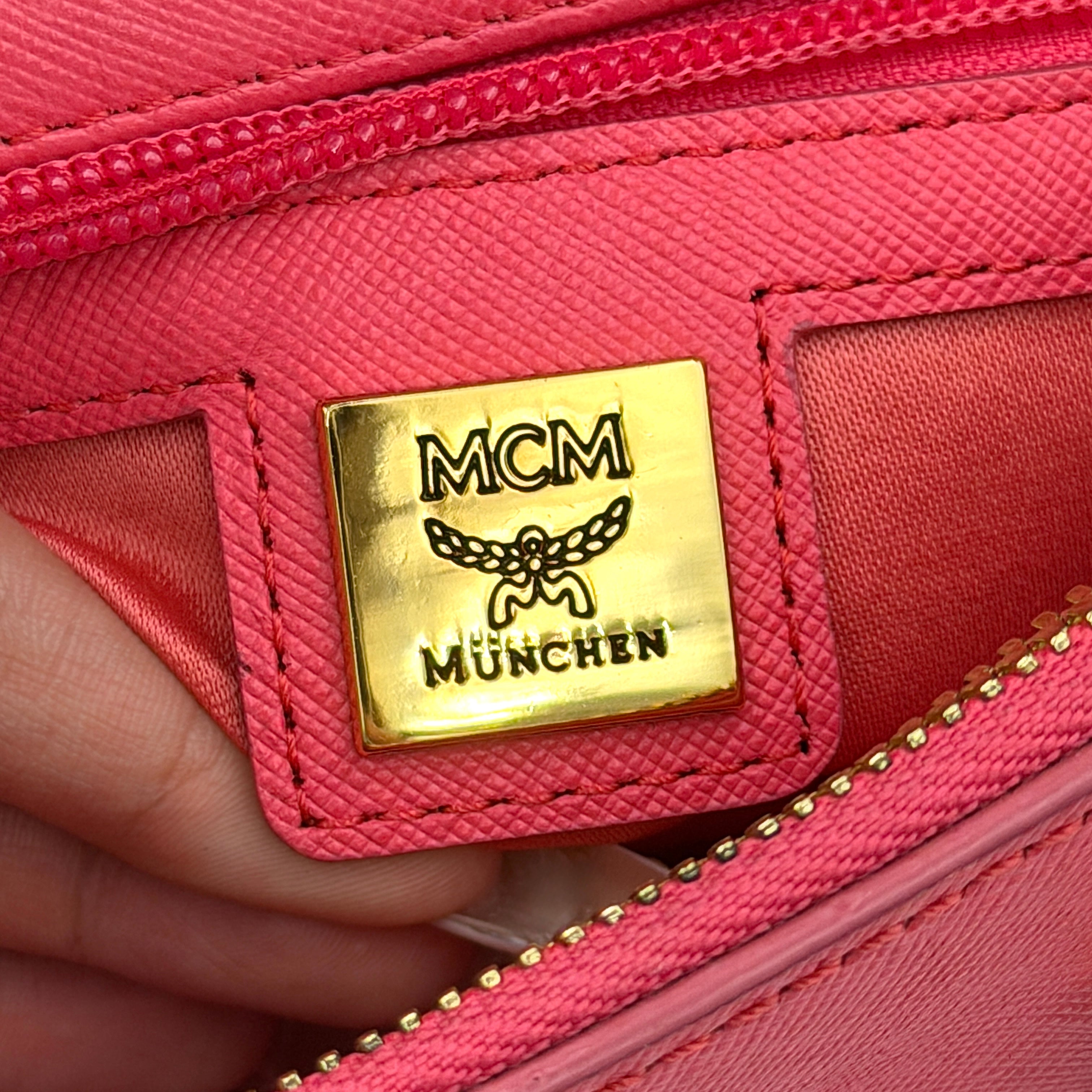 MCM 2Way Nuovo Handbag Pink