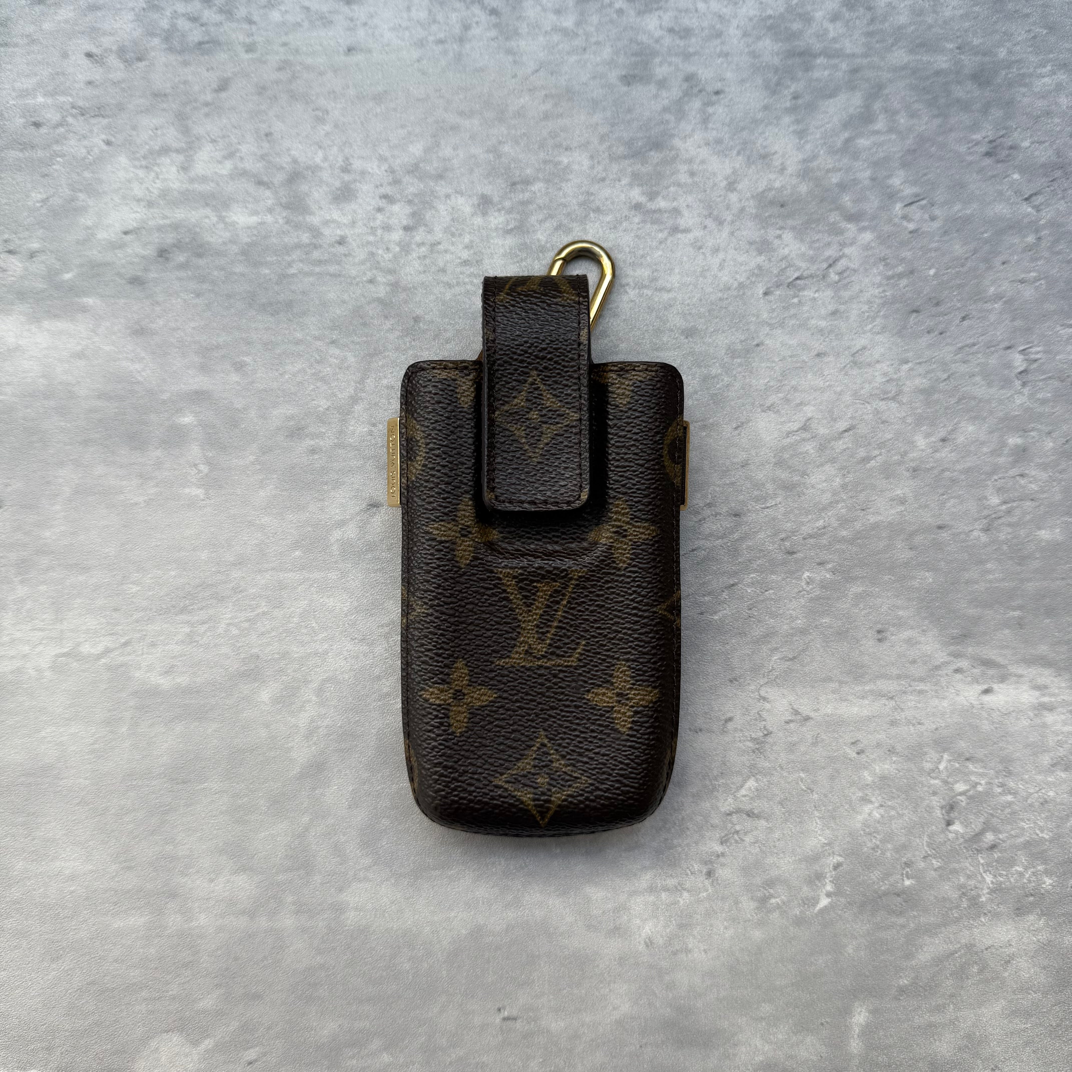 Louis Vuitton Monogram Etui Accessory Case Brown