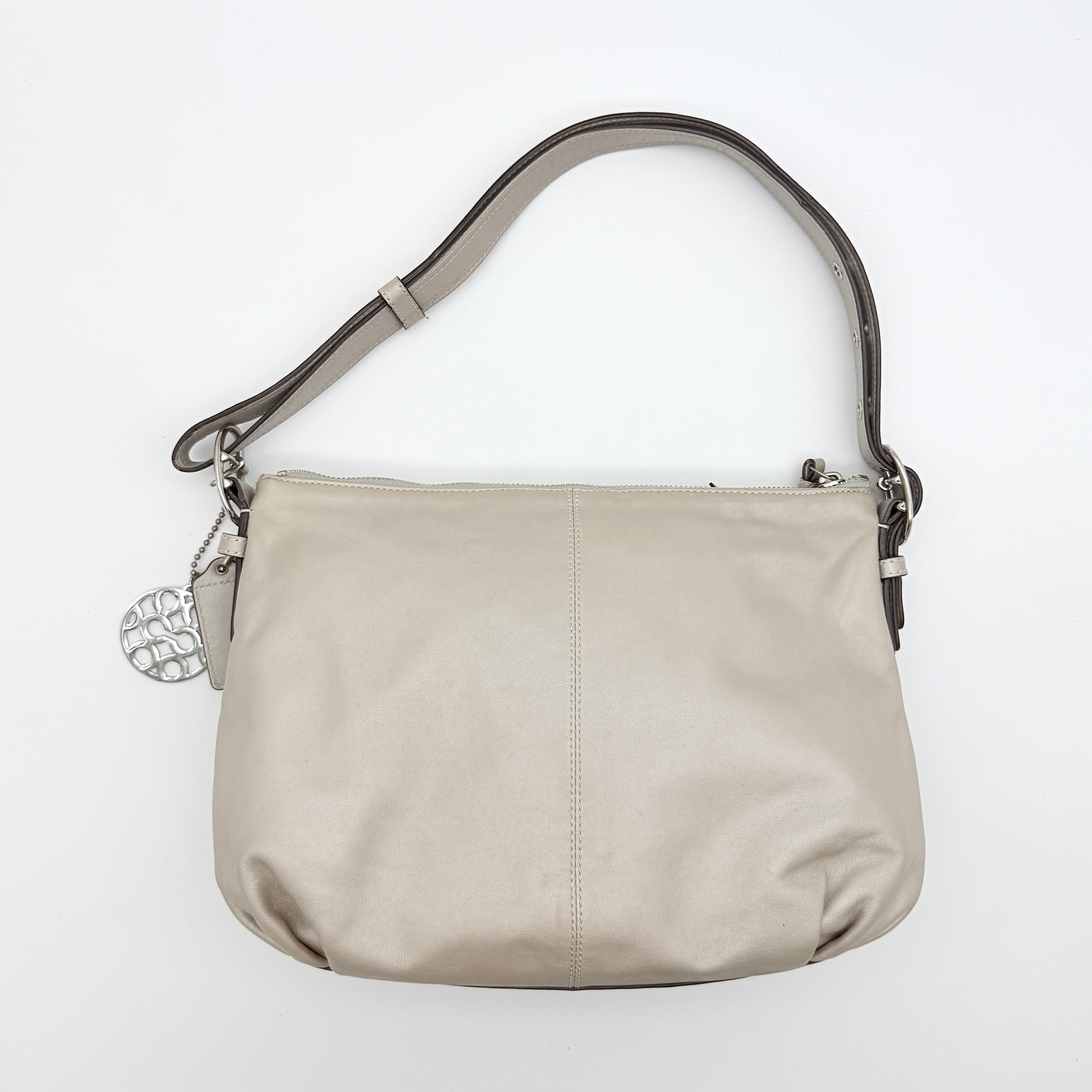 Coach 2Way Hobo Shoulder Bag Light Grey