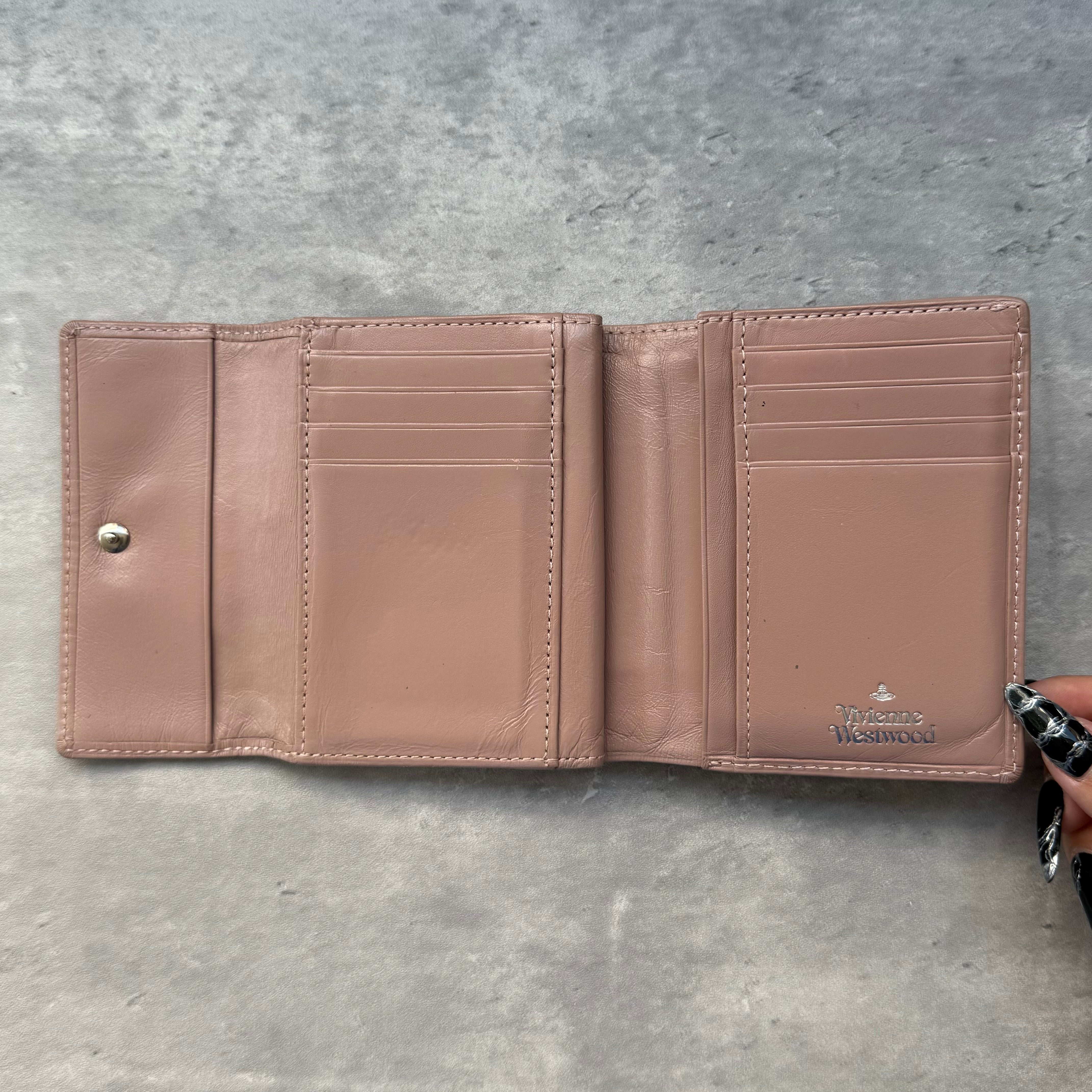 Vivienne Westwood Orb Trifold Wallet Light Pink