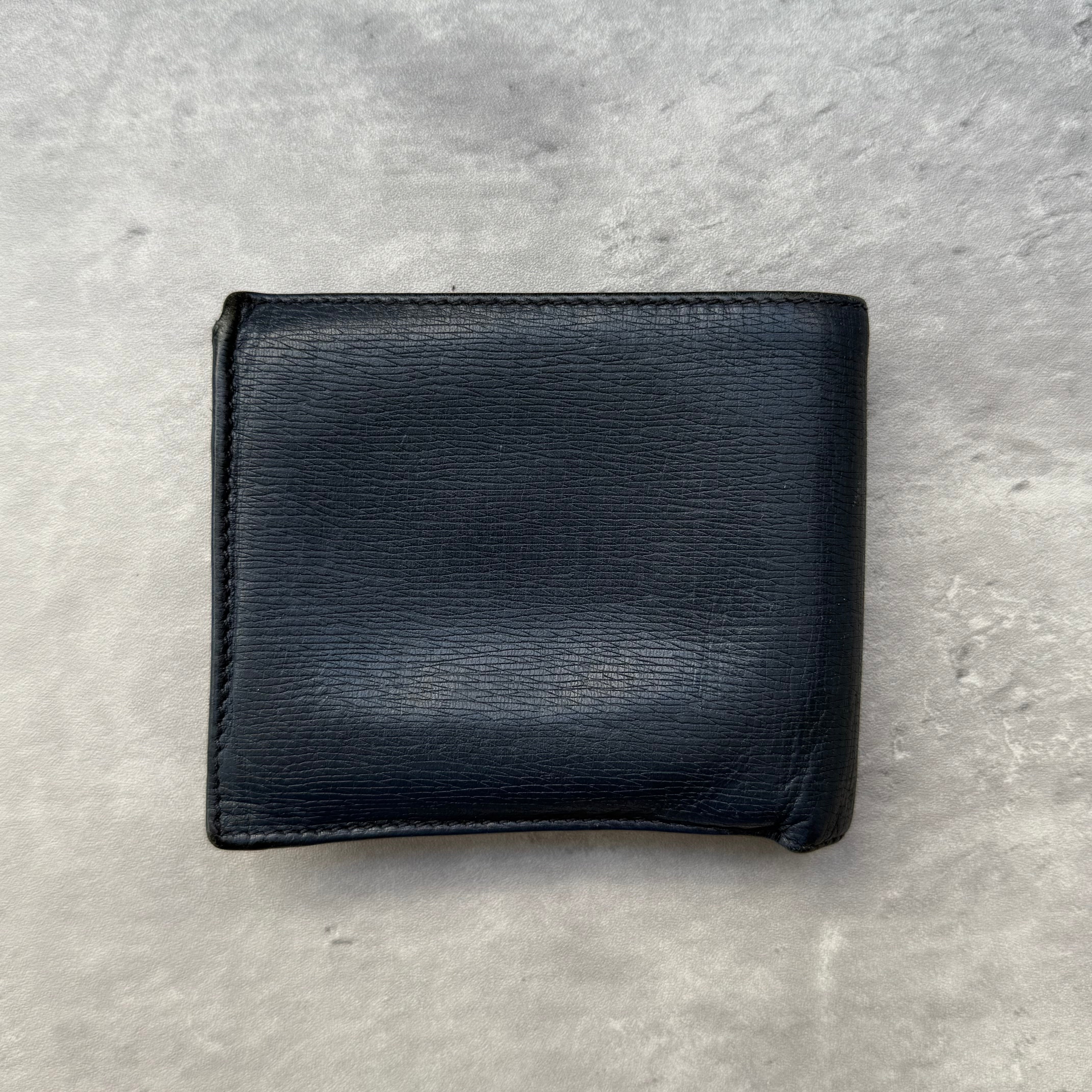 Gucci Monogram Bifold Wallet Dark Blue/White