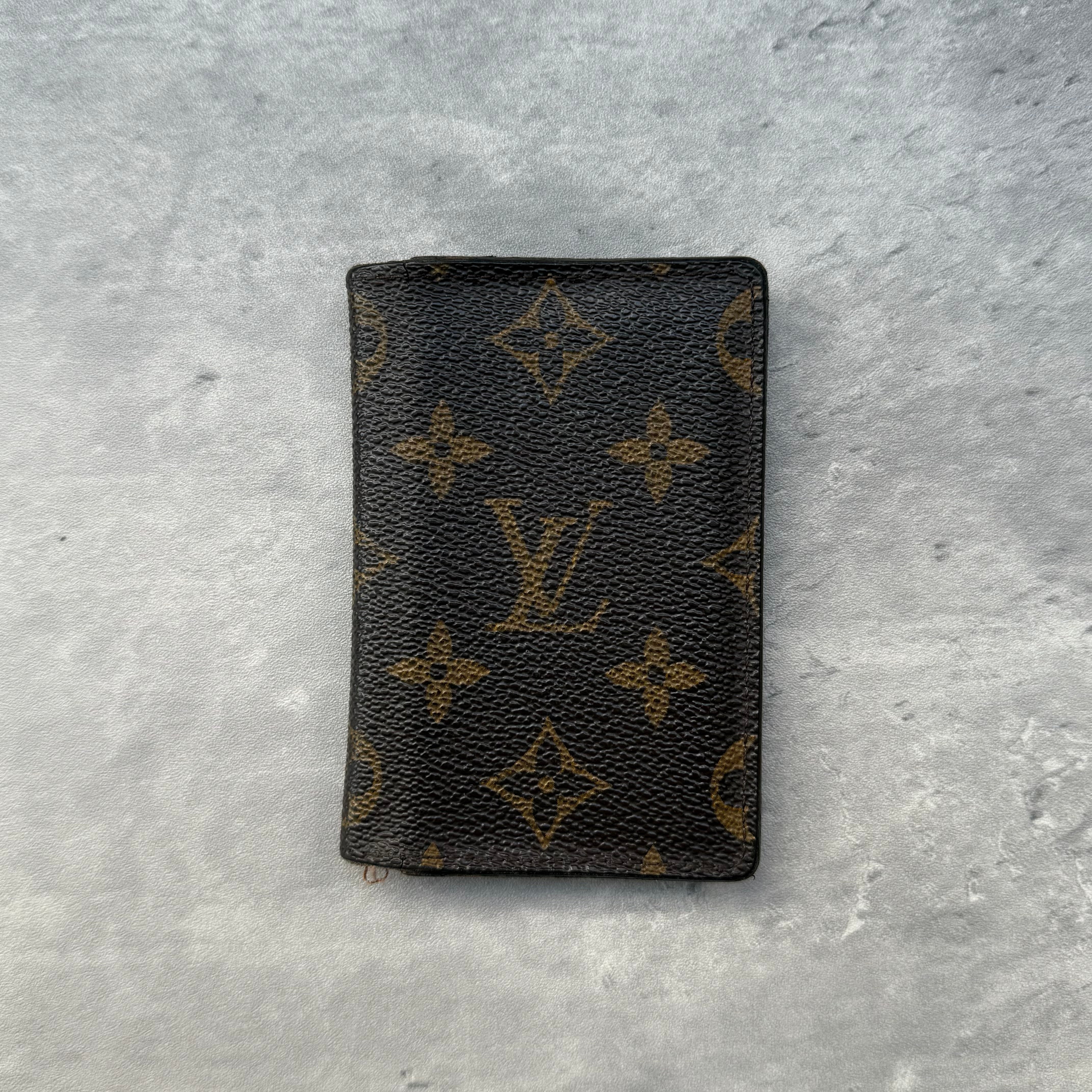 Louis Vuitton Monogram Pocket Organizer Cardholder Brown