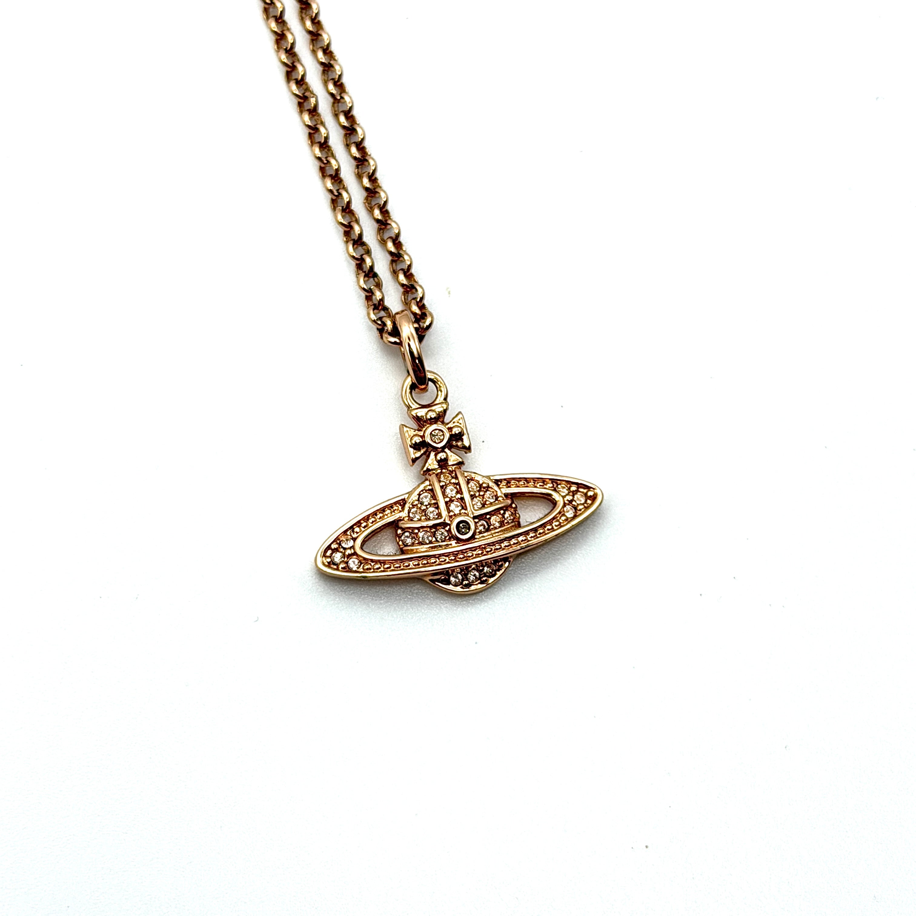 Vivienne Westwood Orb Necklace Rose Gold