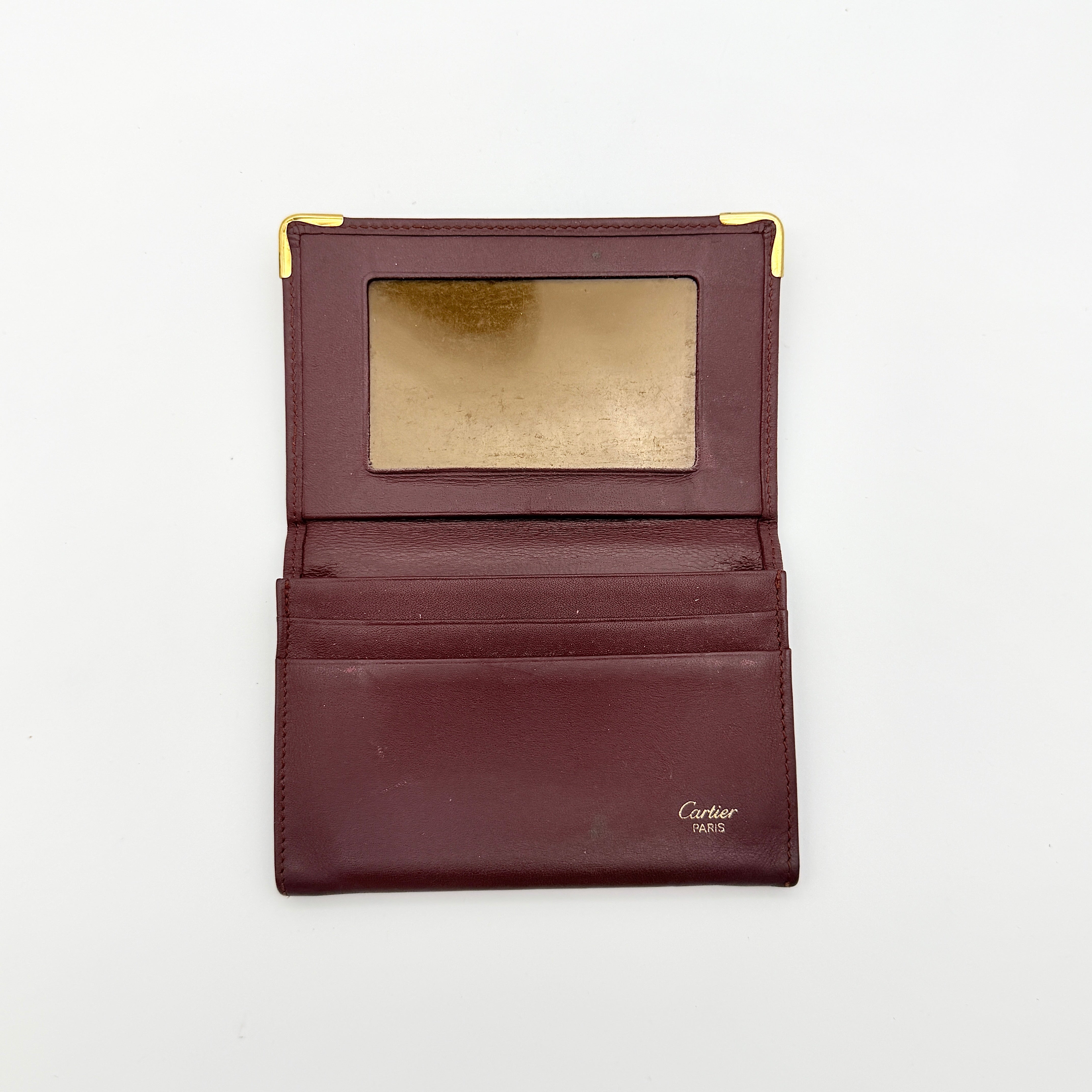 Cartier Must de Cartier Bordeaux Card Holder Burgundy