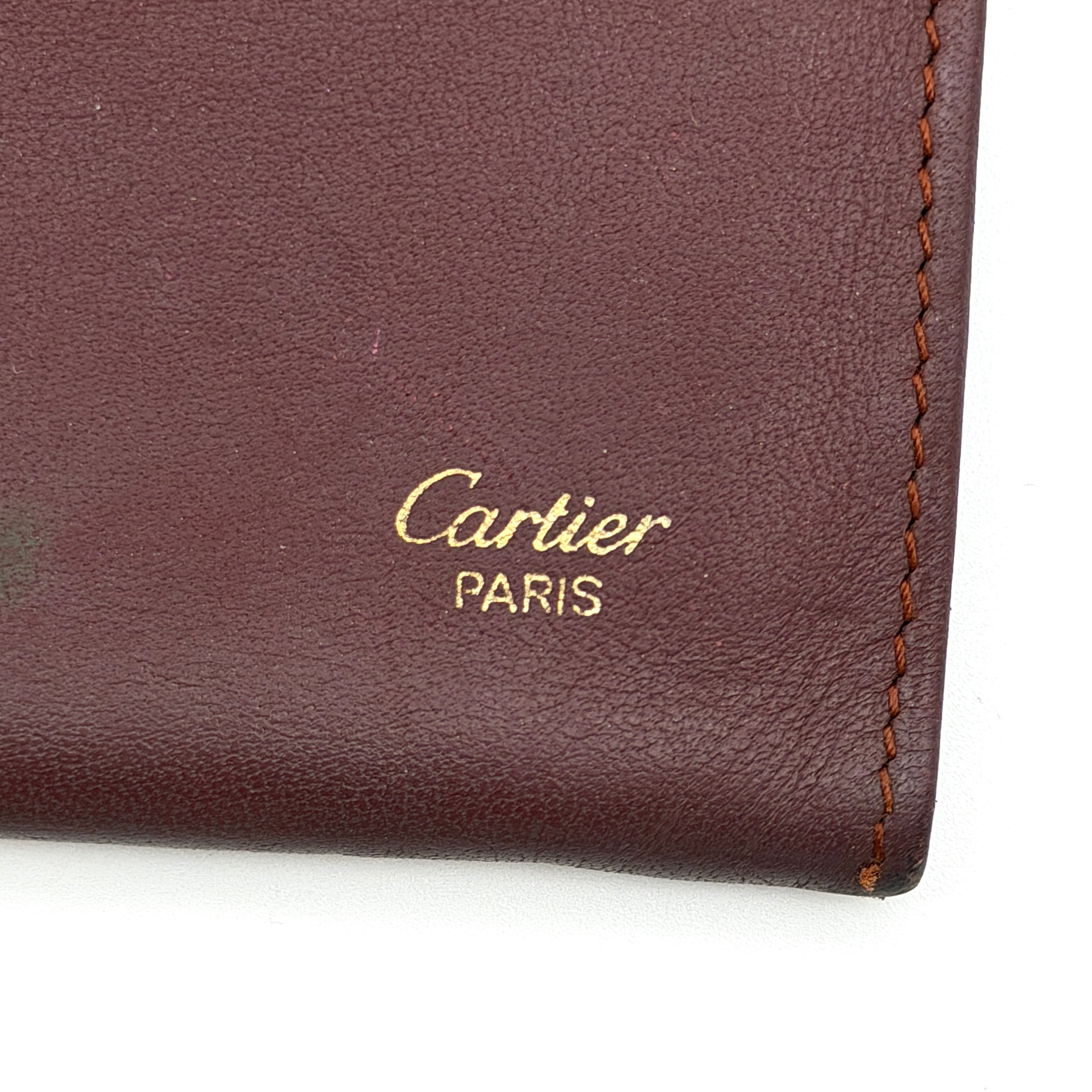 Cartier Must de Cartier Bordeaux Card Holder Burgundy