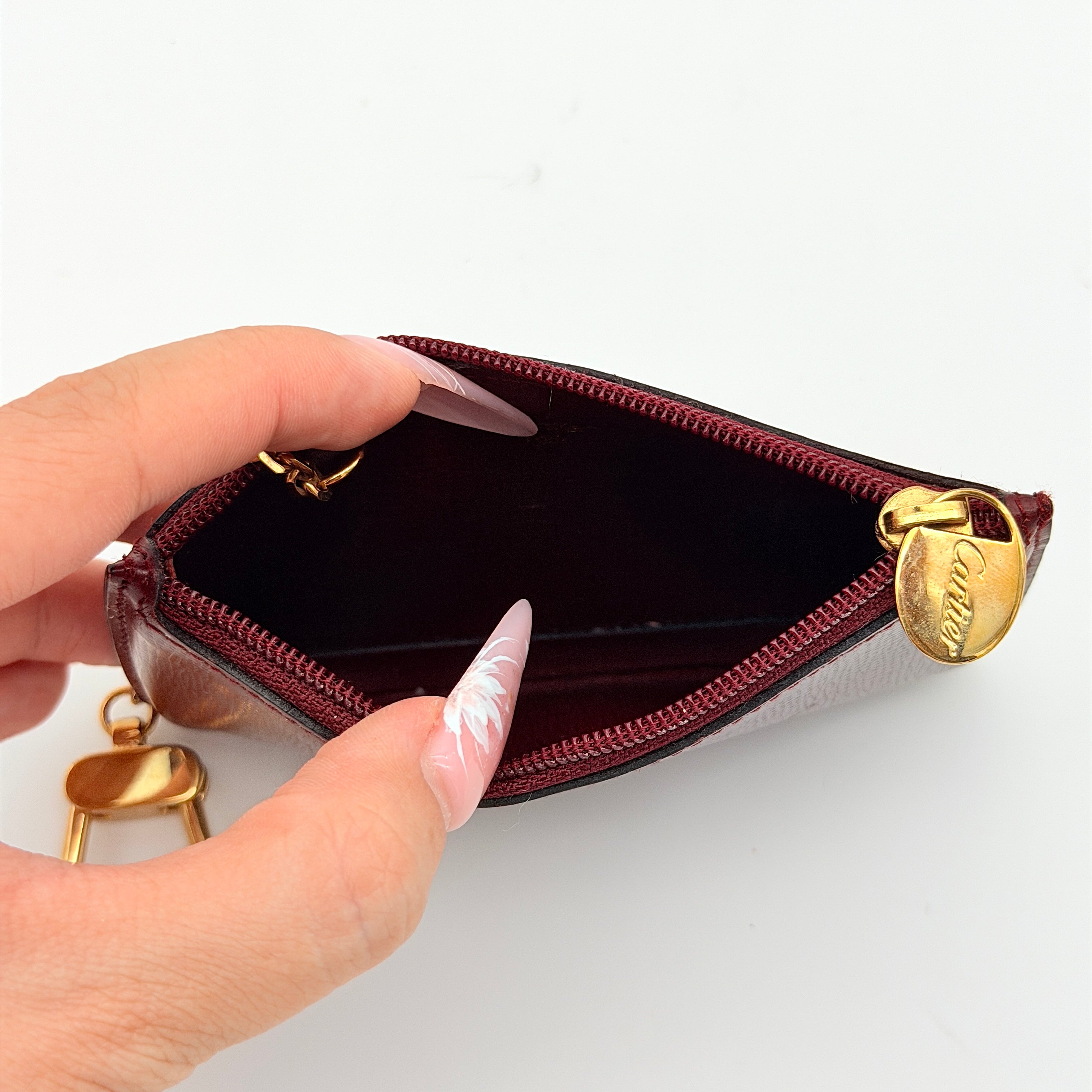Cartier Must de Cartier Coin Purse Burgundy