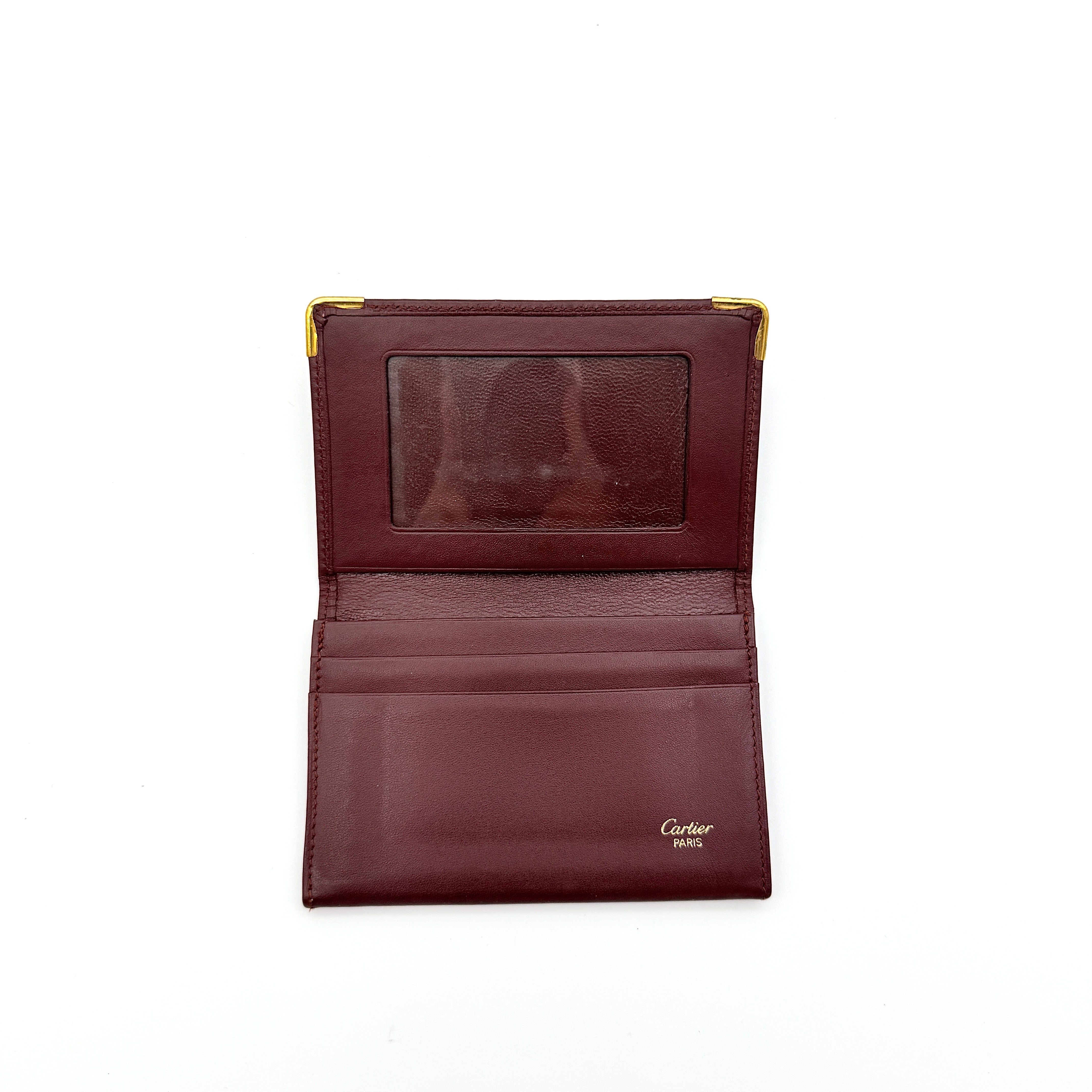 Cartier Must de Cartier Bordeaux Card Holder Burgundy