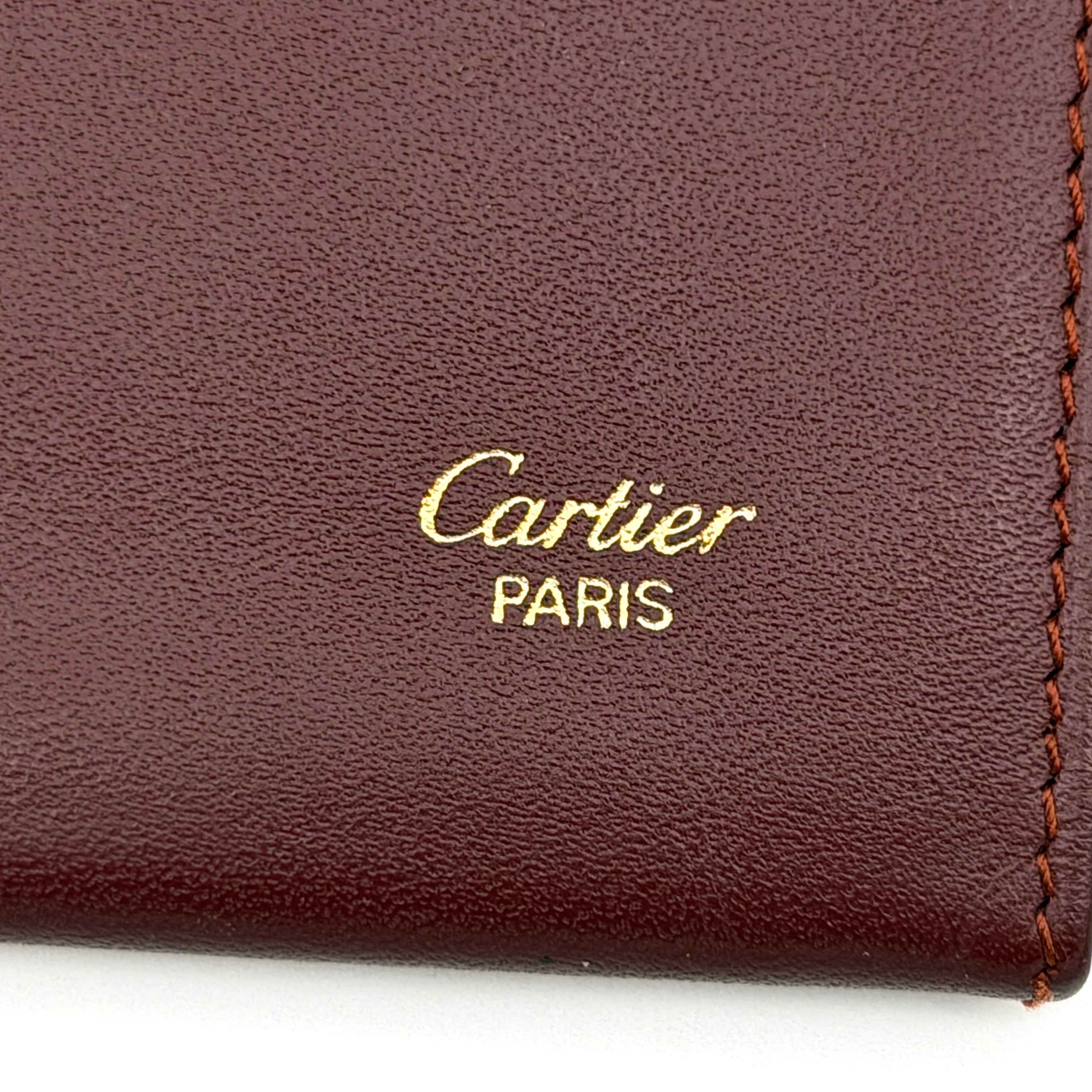 Cartier Must de Cartier Bordeaux Card Holder Burgundy