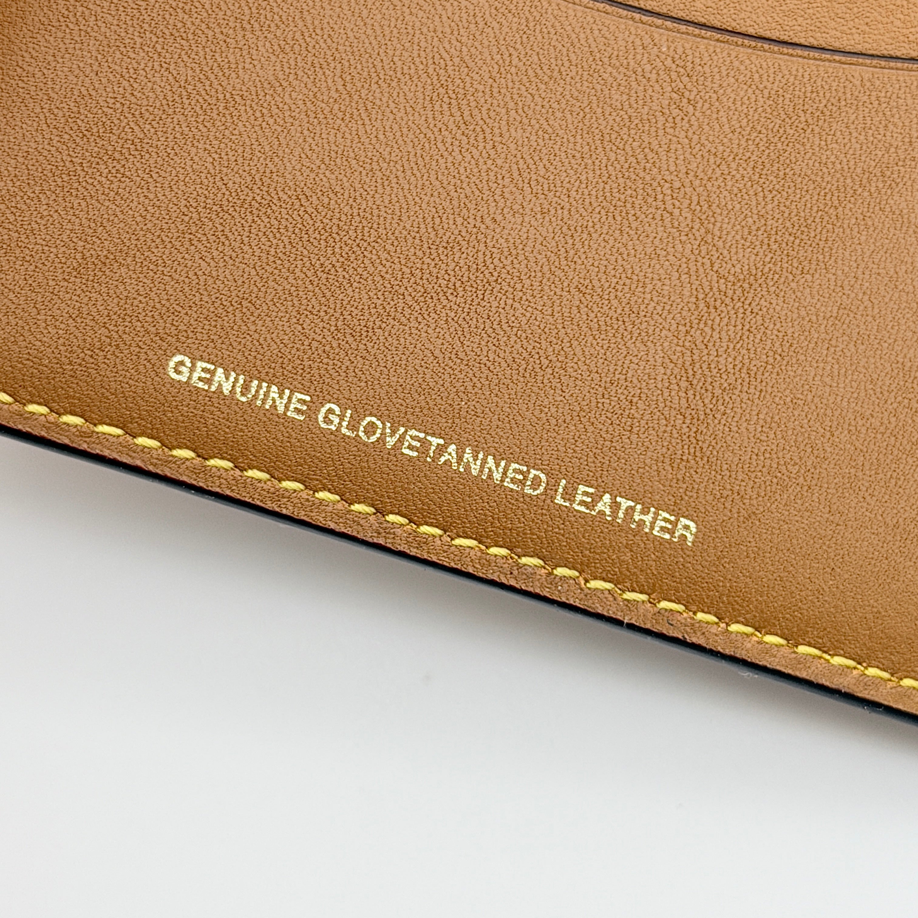 Coach Leather Passport Case Tan