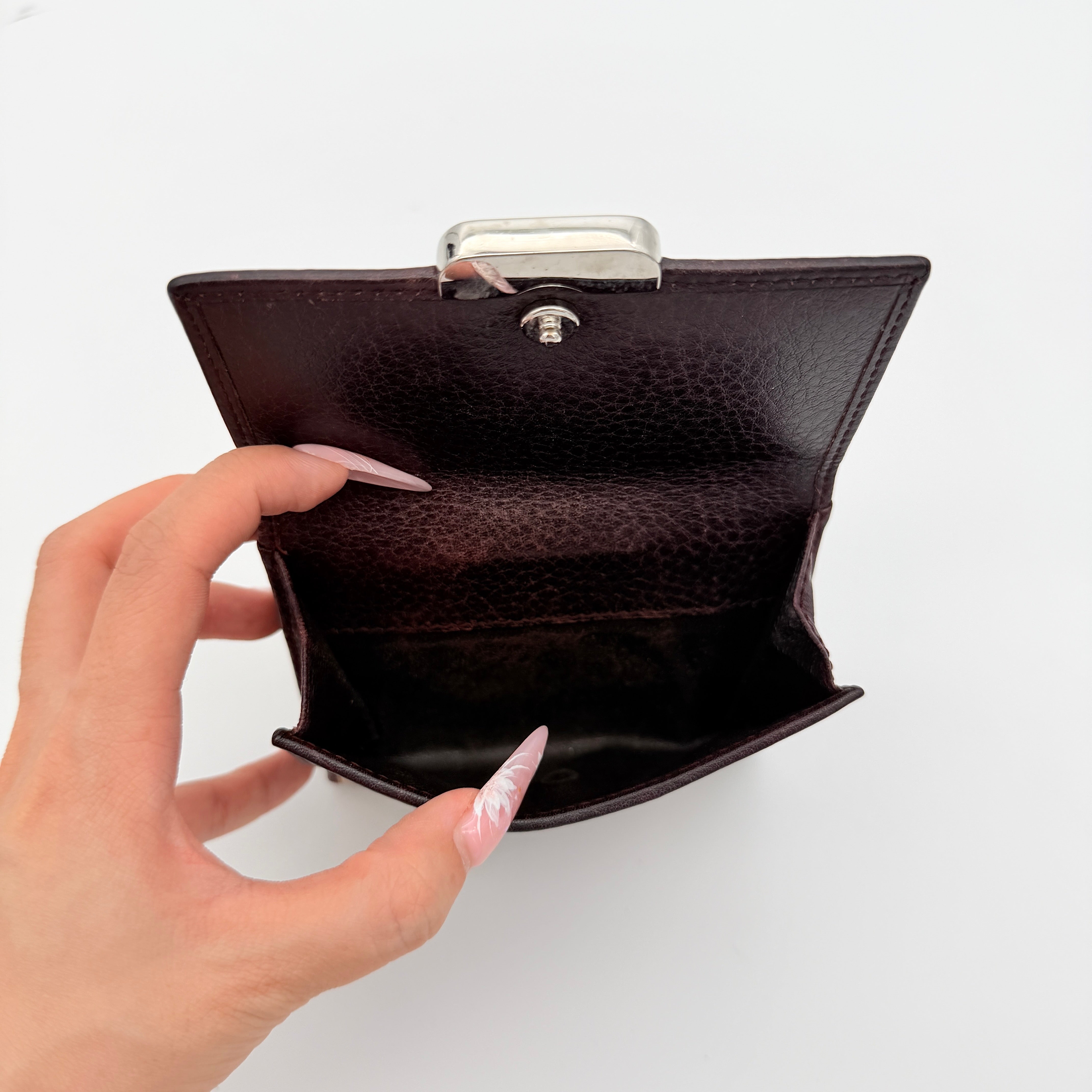 Gucci GG Monogram Strap Compact Wallet Beige/Brown