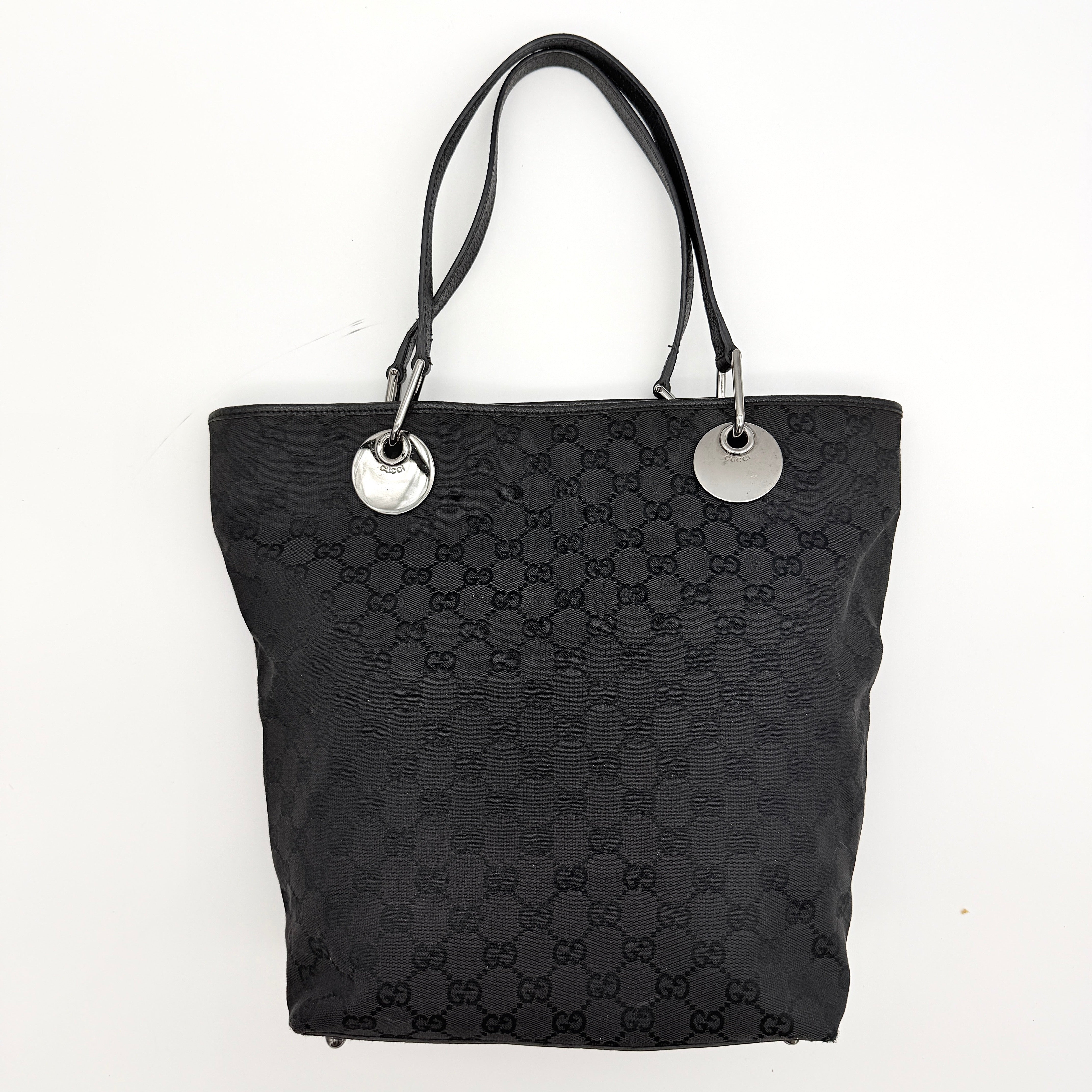 Gucci GG Monogram Eclipse Tote Bag Black