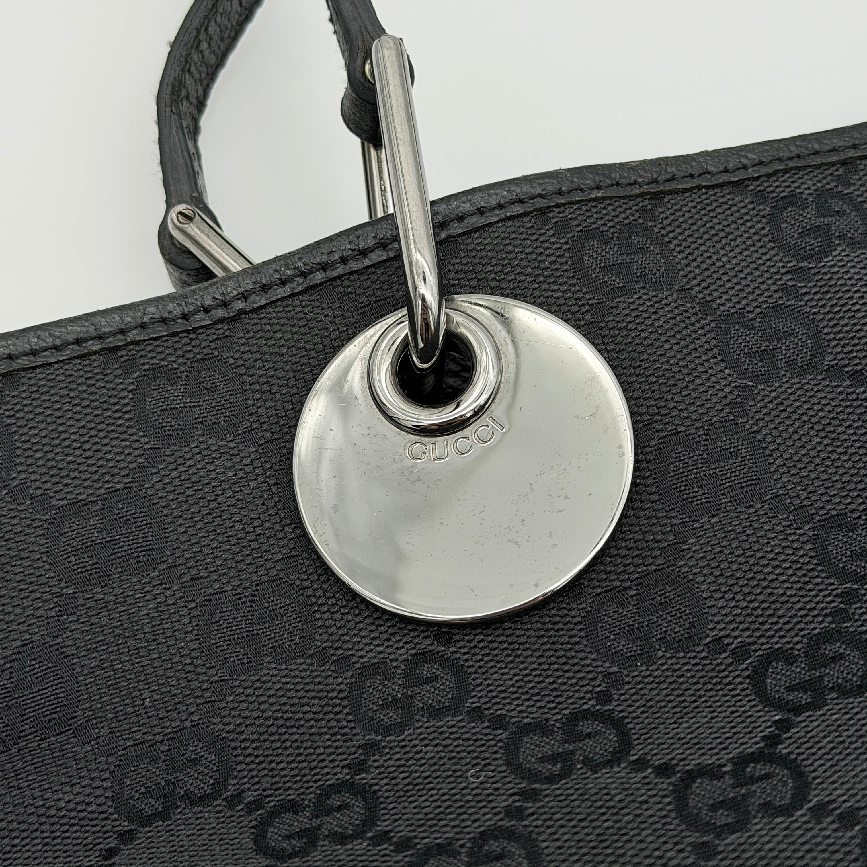 Gucci GG Monogram Eclipse Tote Bag Black