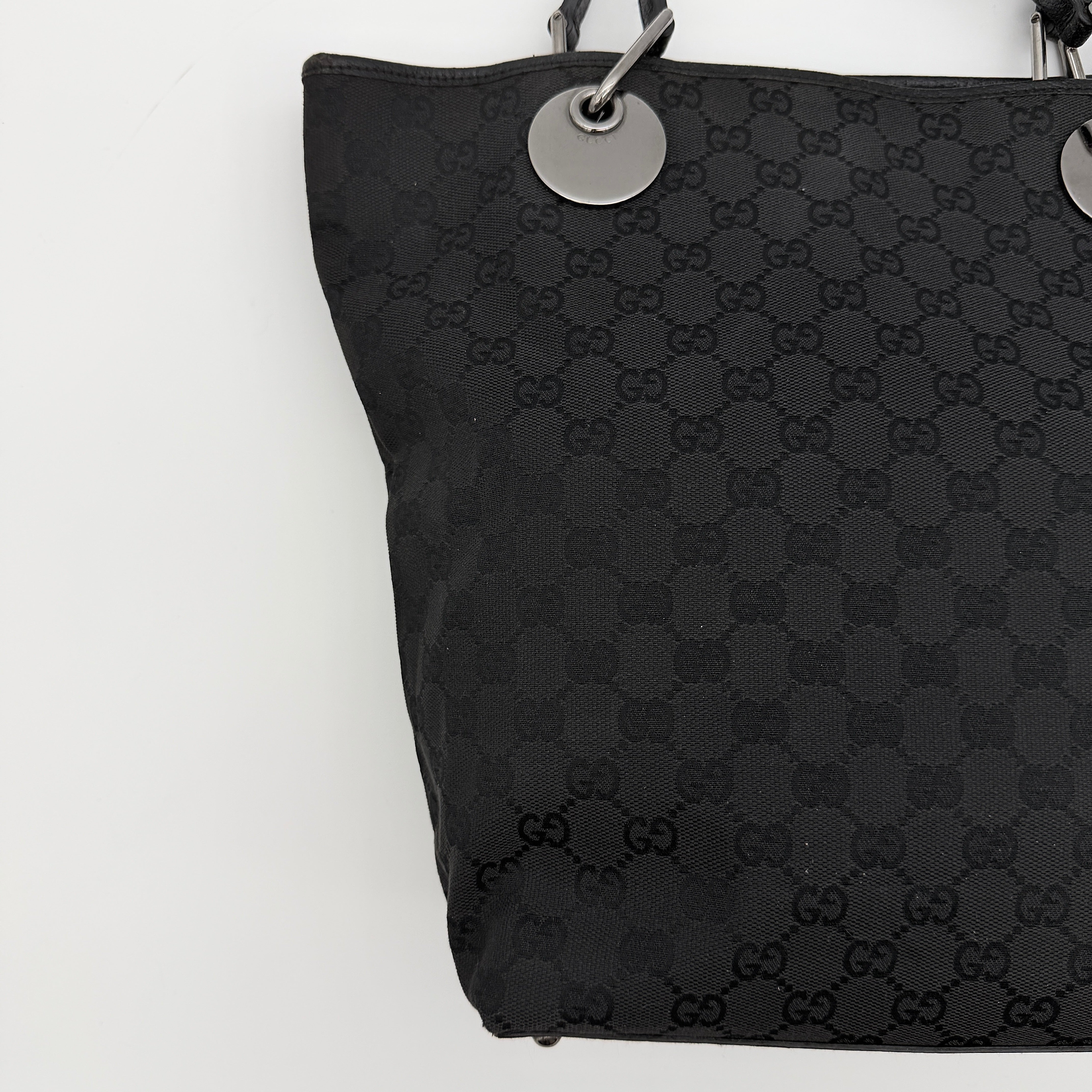 Gucci GG Monogram Eclipse Tote Bag Black
