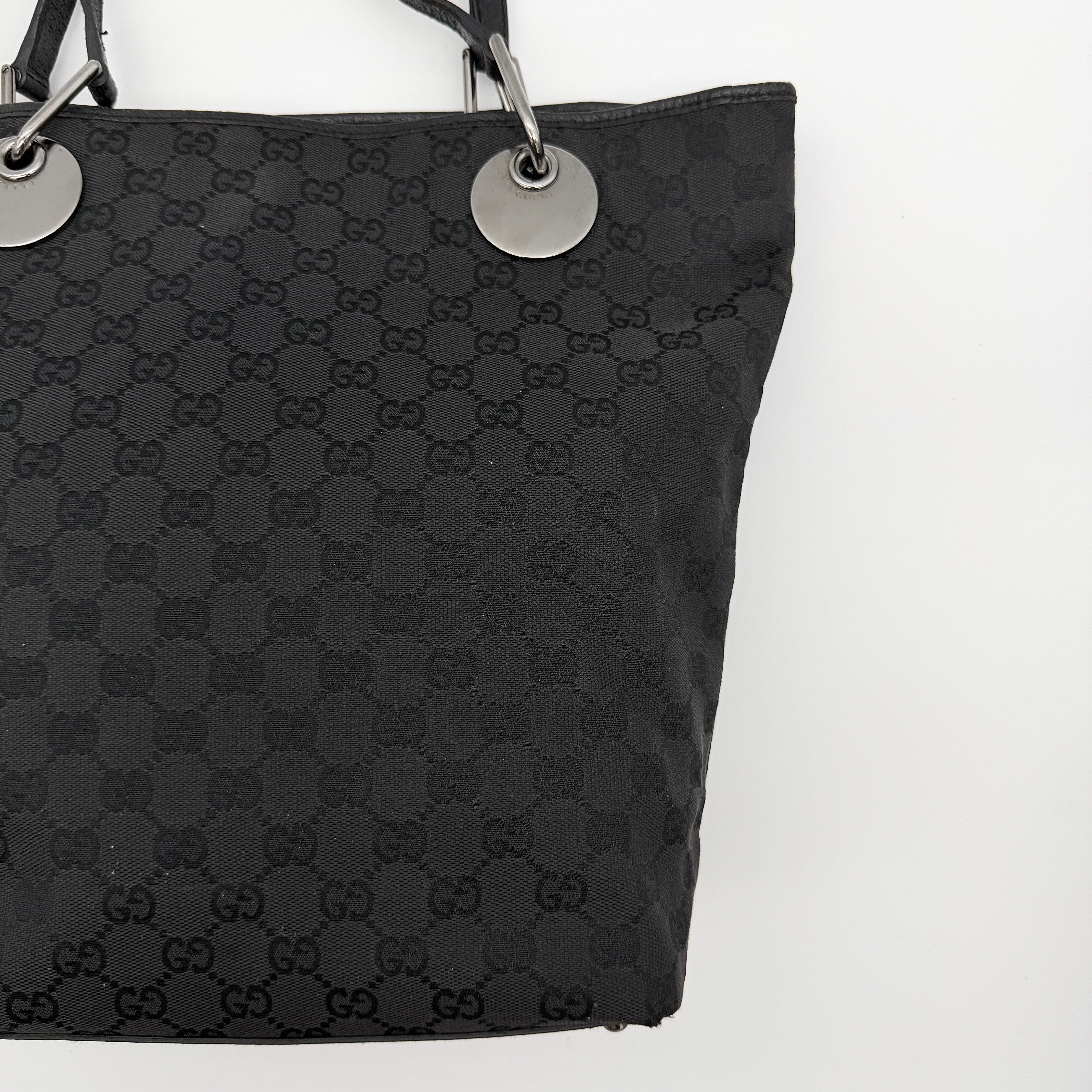 Gucci GG Monogram Eclipse Tote Bag Black