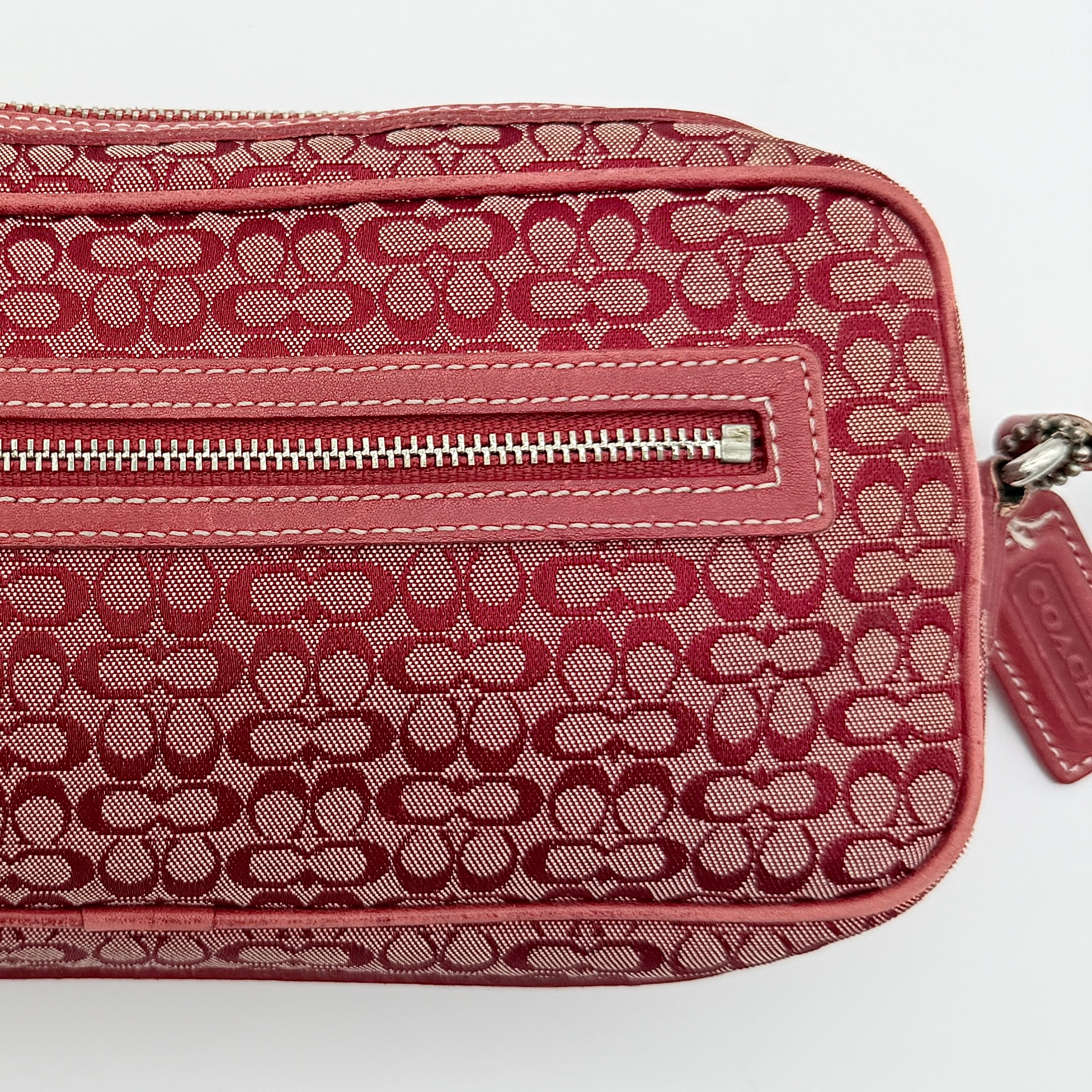 Coach Signature Mini Crossbody Bag Red