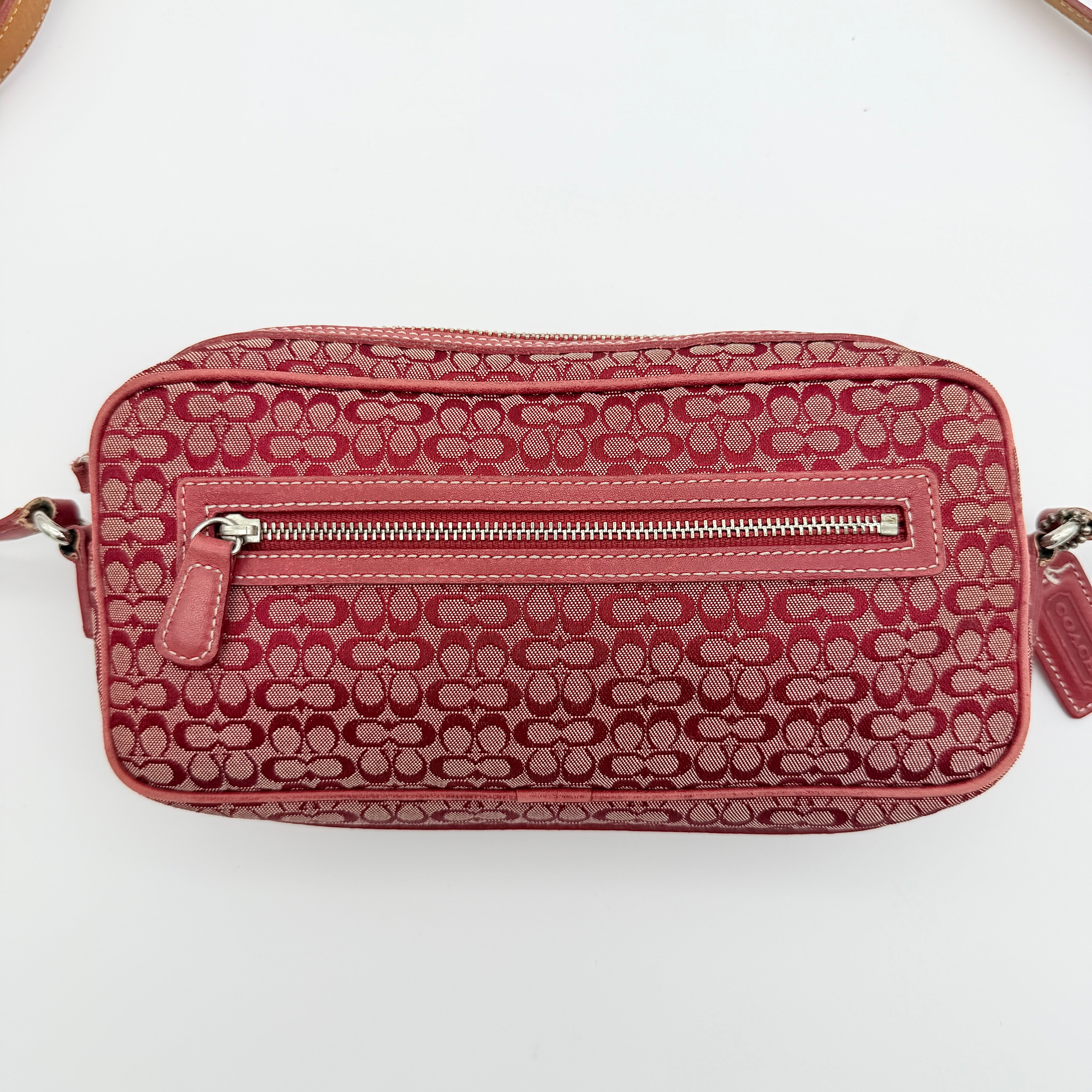 Coach Signature Mini Crossbody Bag Red