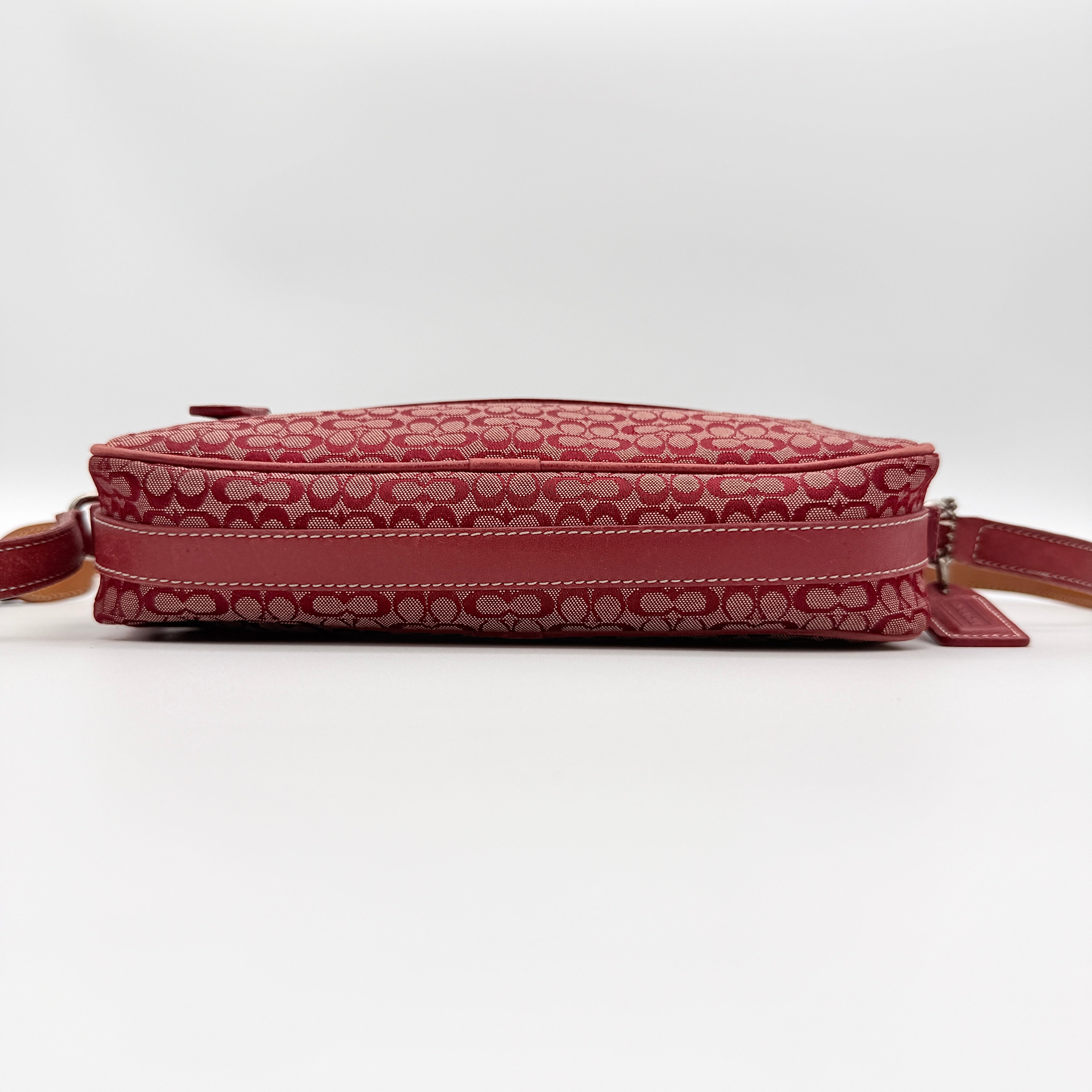Coach Signature Mini Crossbody Bag Red