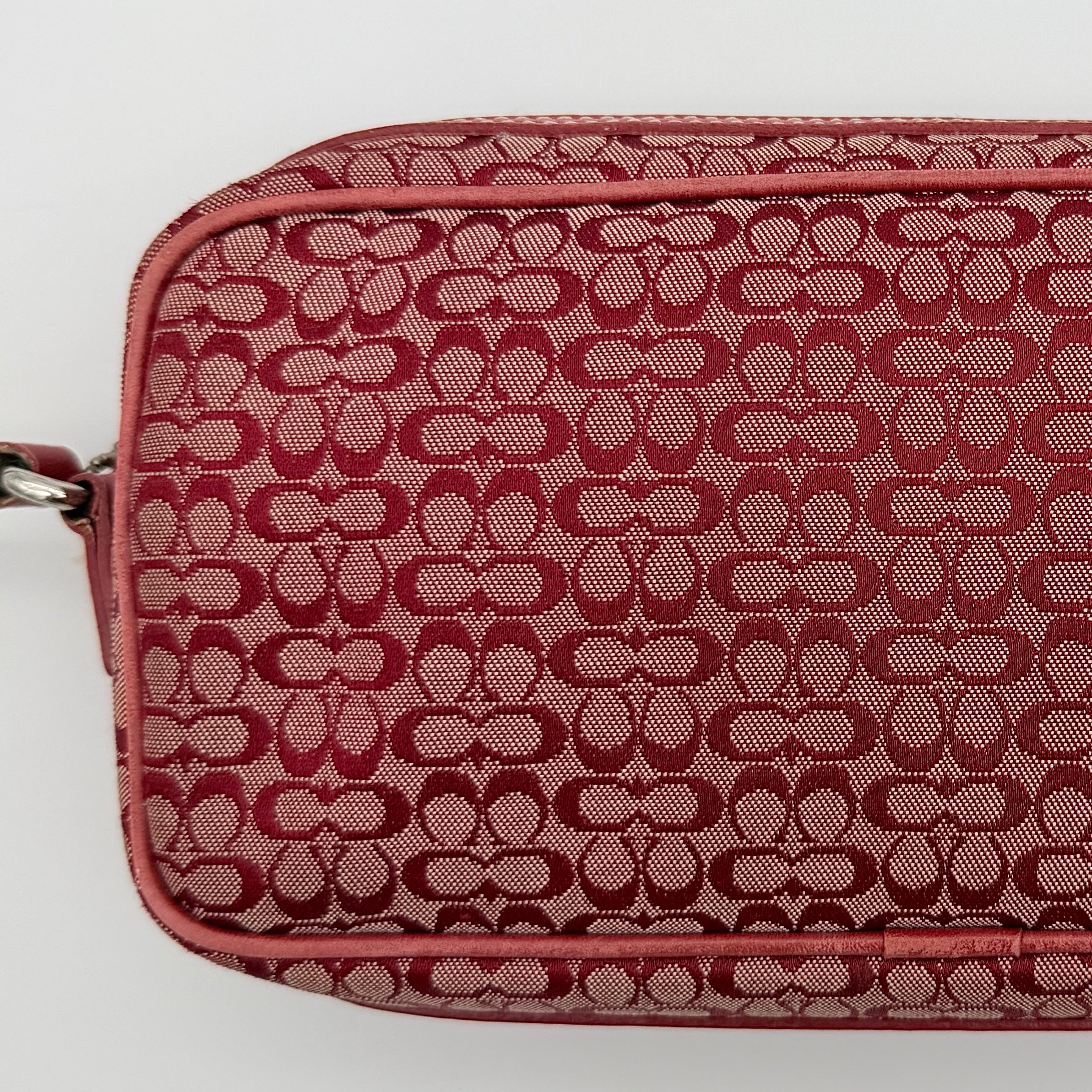 Coach Signature Mini Crossbody Bag Red
