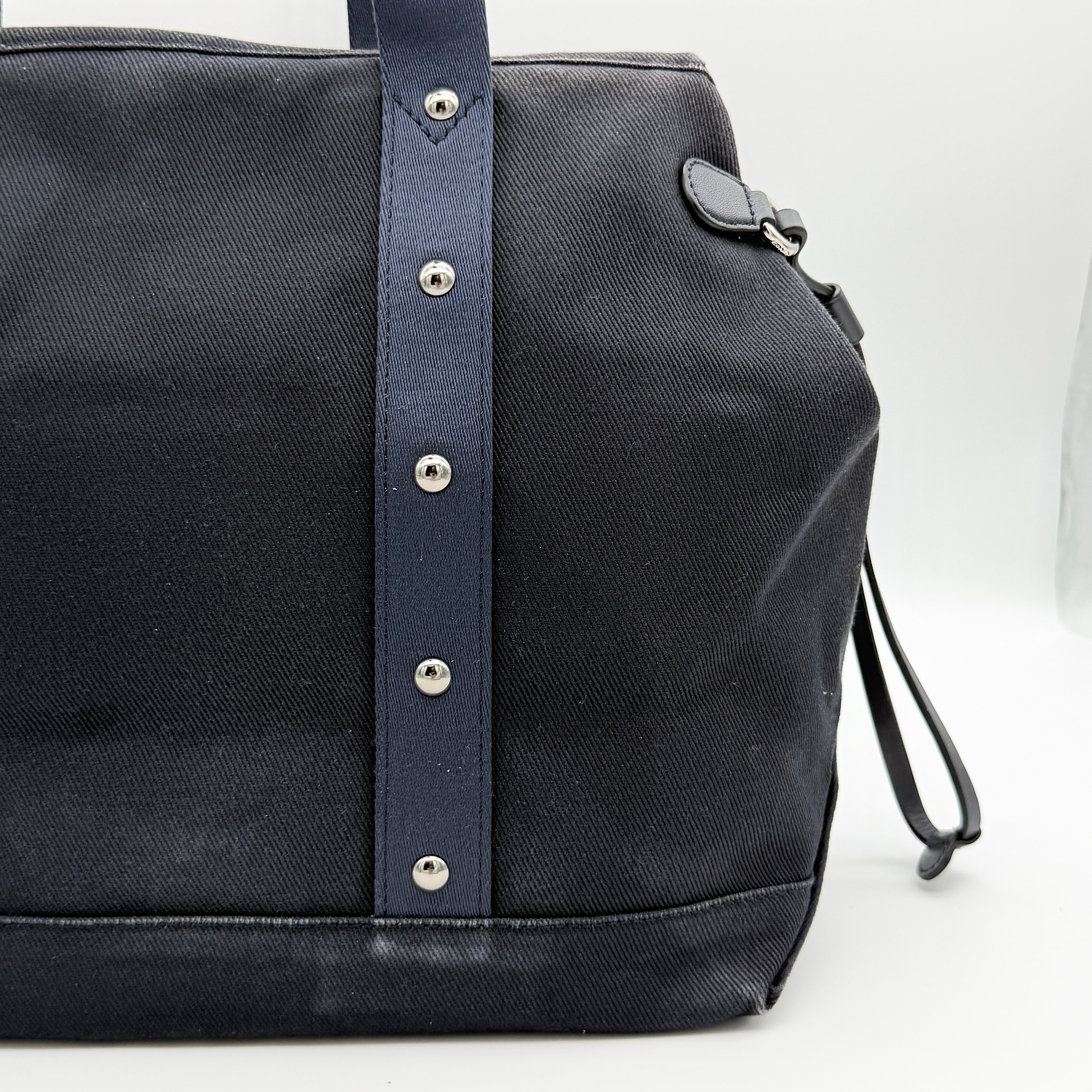 Coach Studded Waist Shoulder Bag Navy