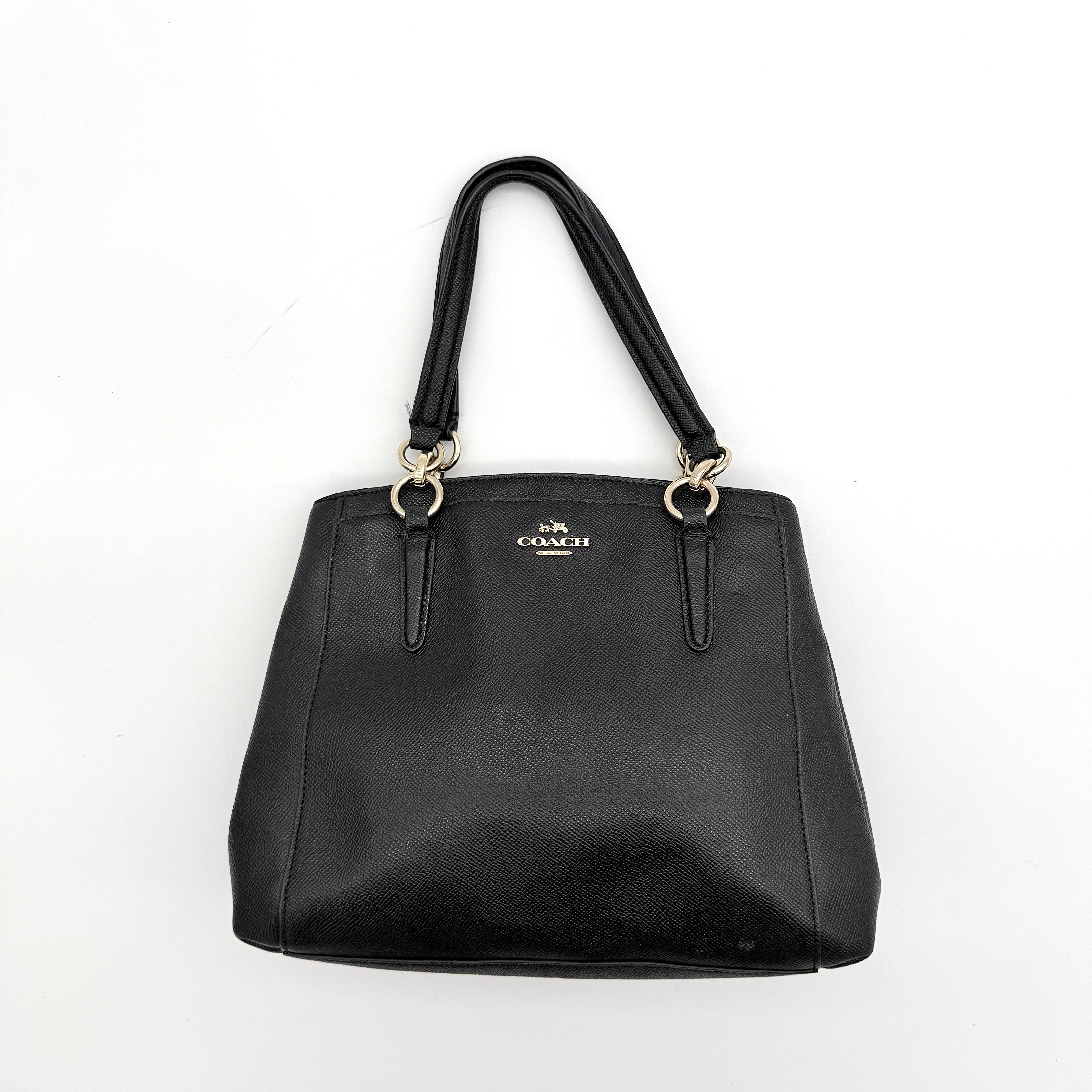 Coach 2Way Minetta Satchel Shoulder Bag Black