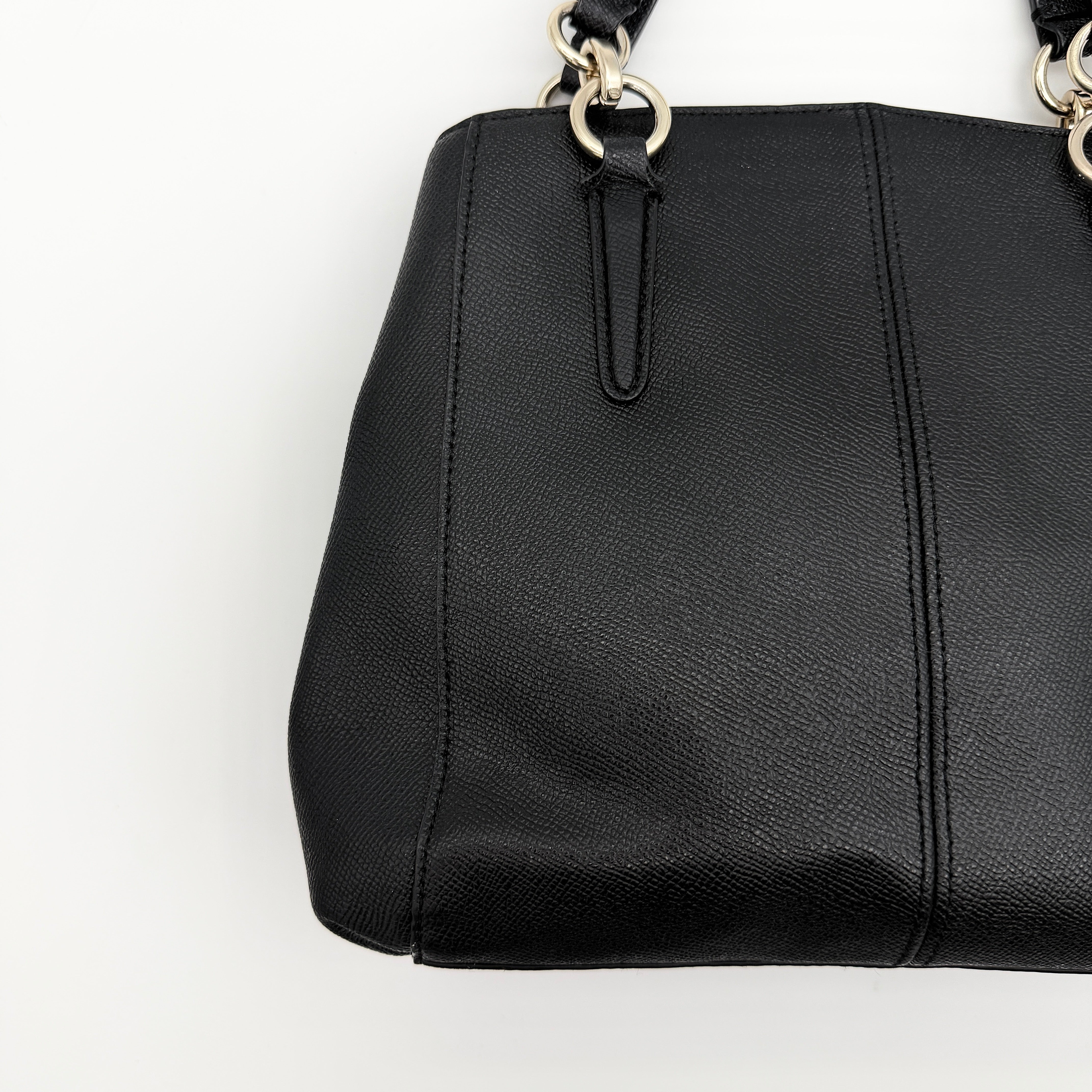 Coach 2Way Minetta Satchel Shoulder Bag Black