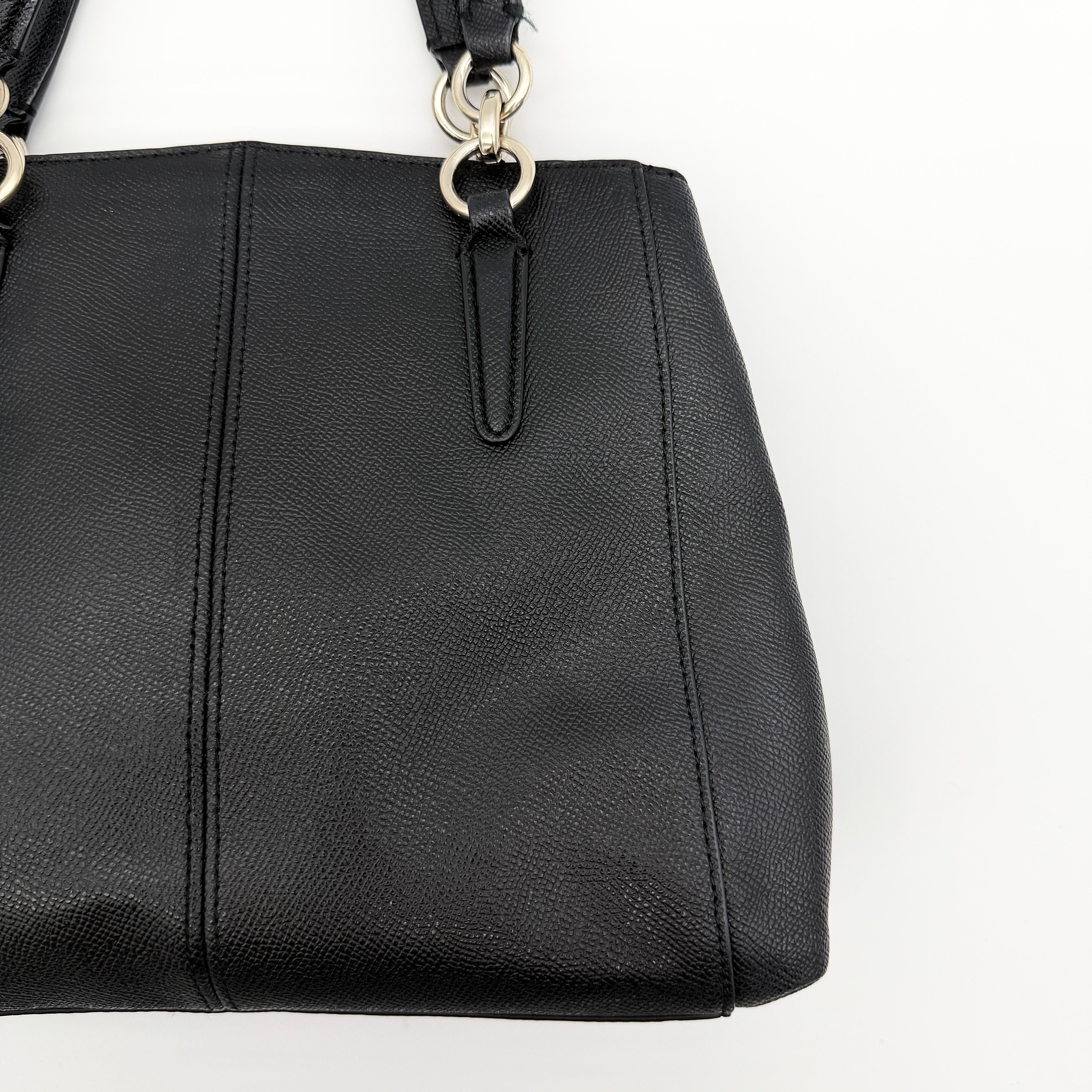 Coach 2Way Minetta Satchel Shoulder Bag Black