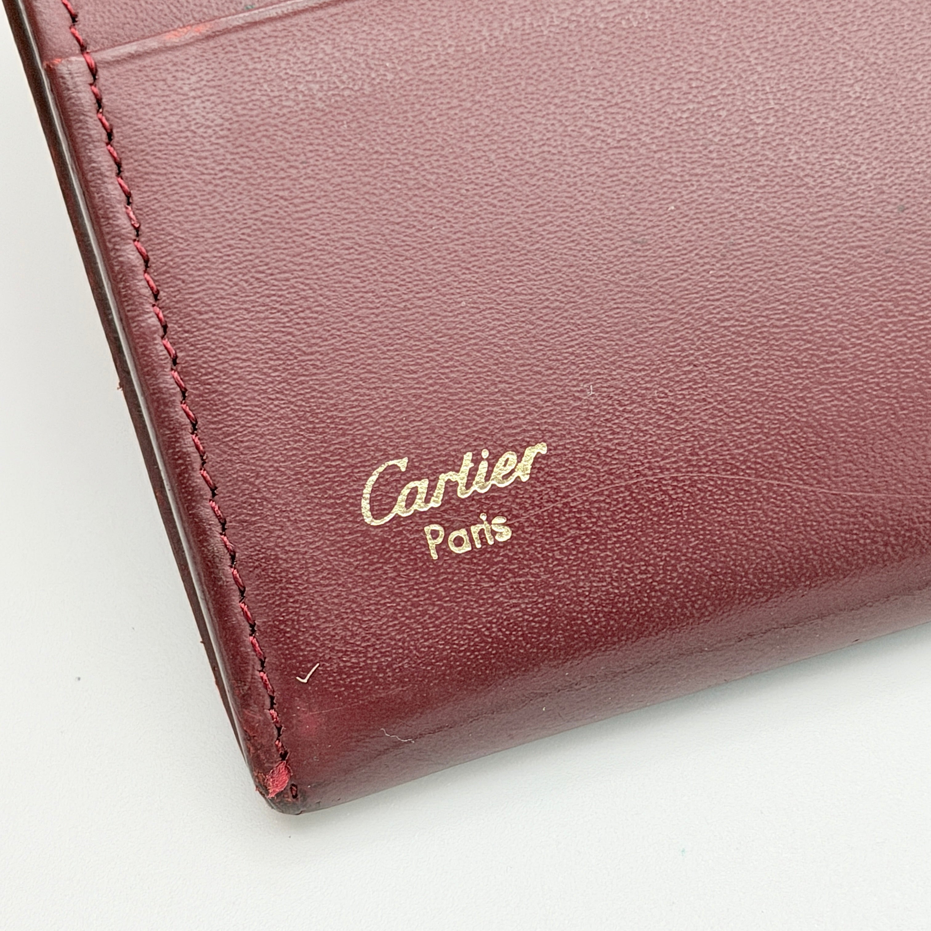 Cartier Must de Cartier Bordeaux Card Holder Burgundy