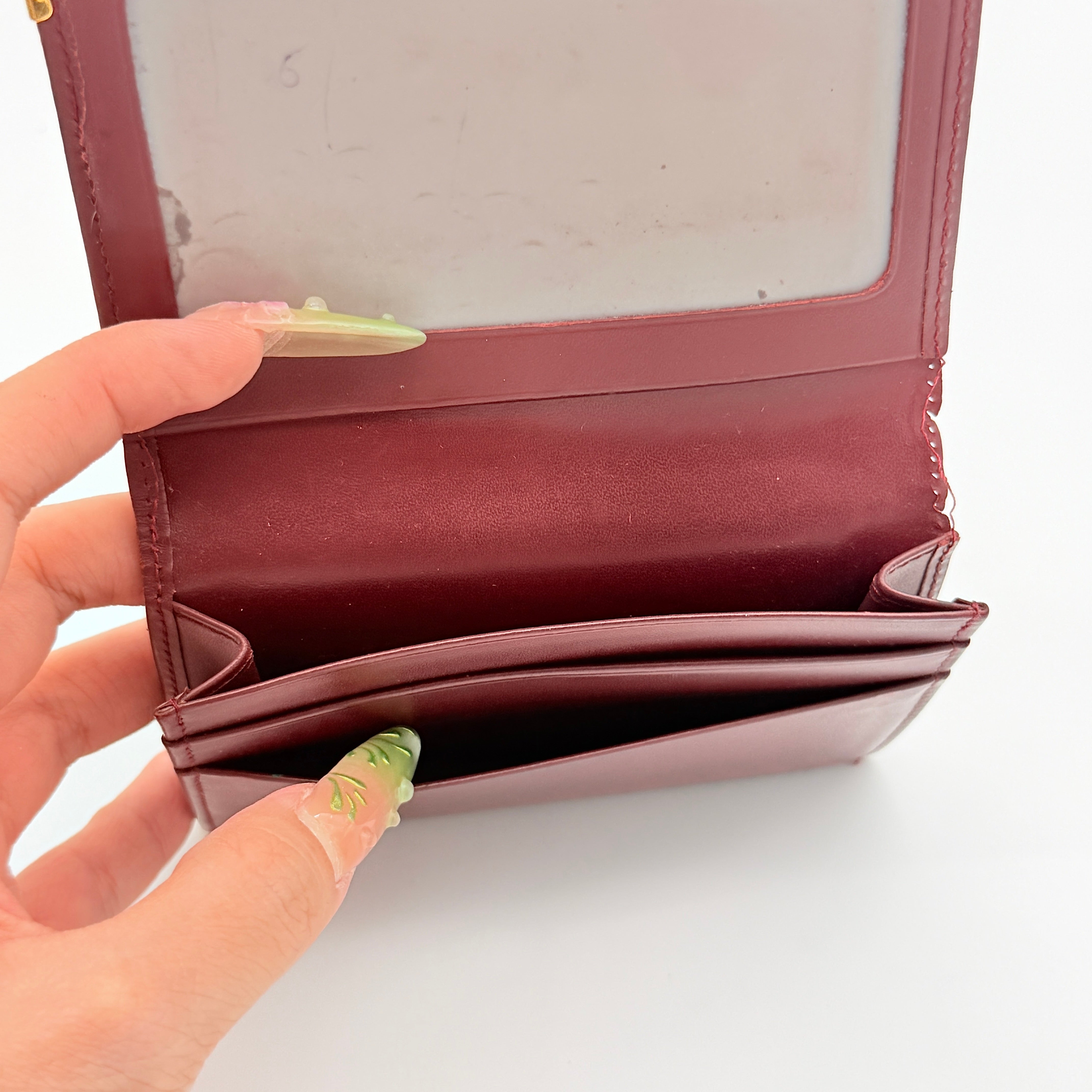 Cartier Must de Cartier Bordeaux Card Holder Burgundy