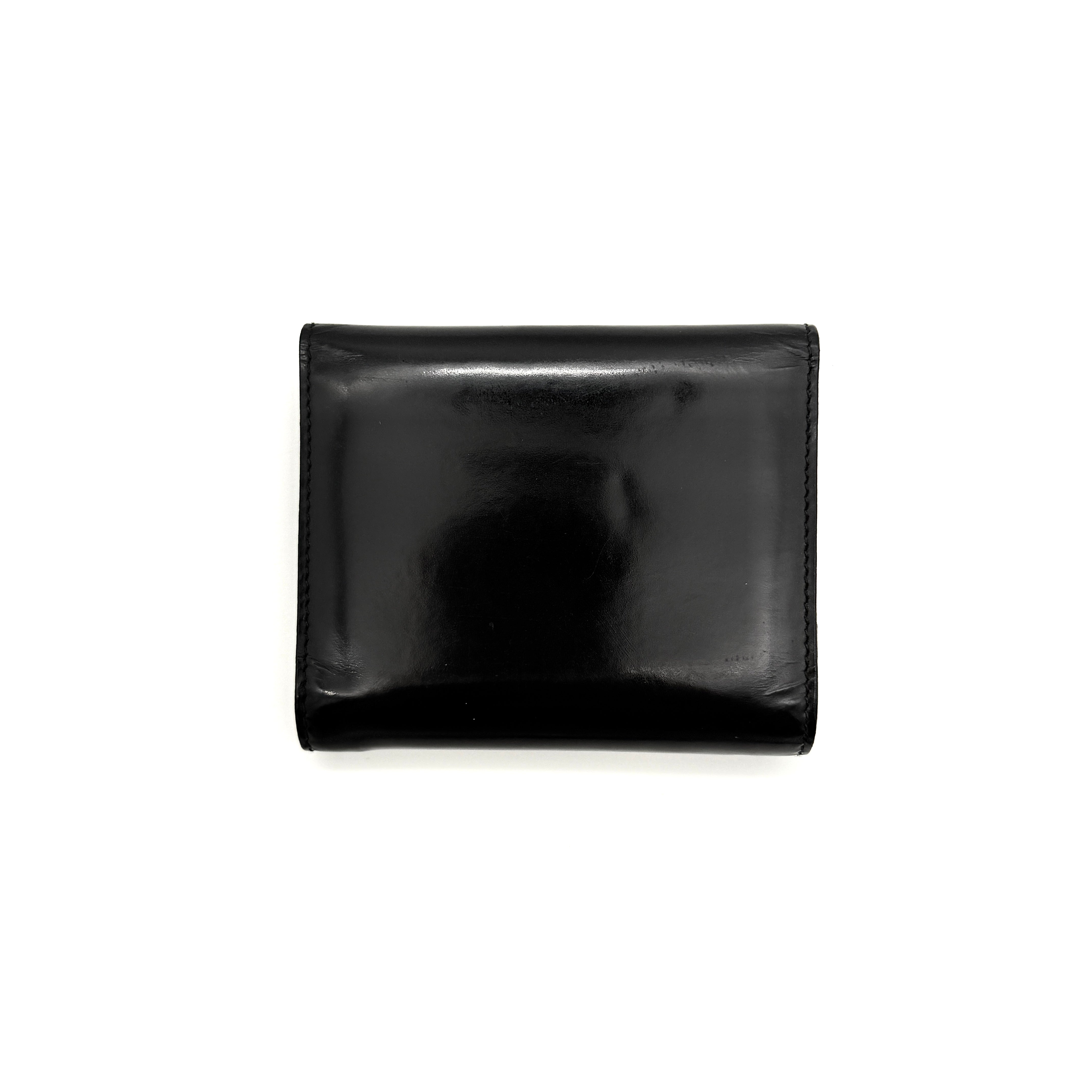 Gucci Patent Mini Ring Agenda Planner Black