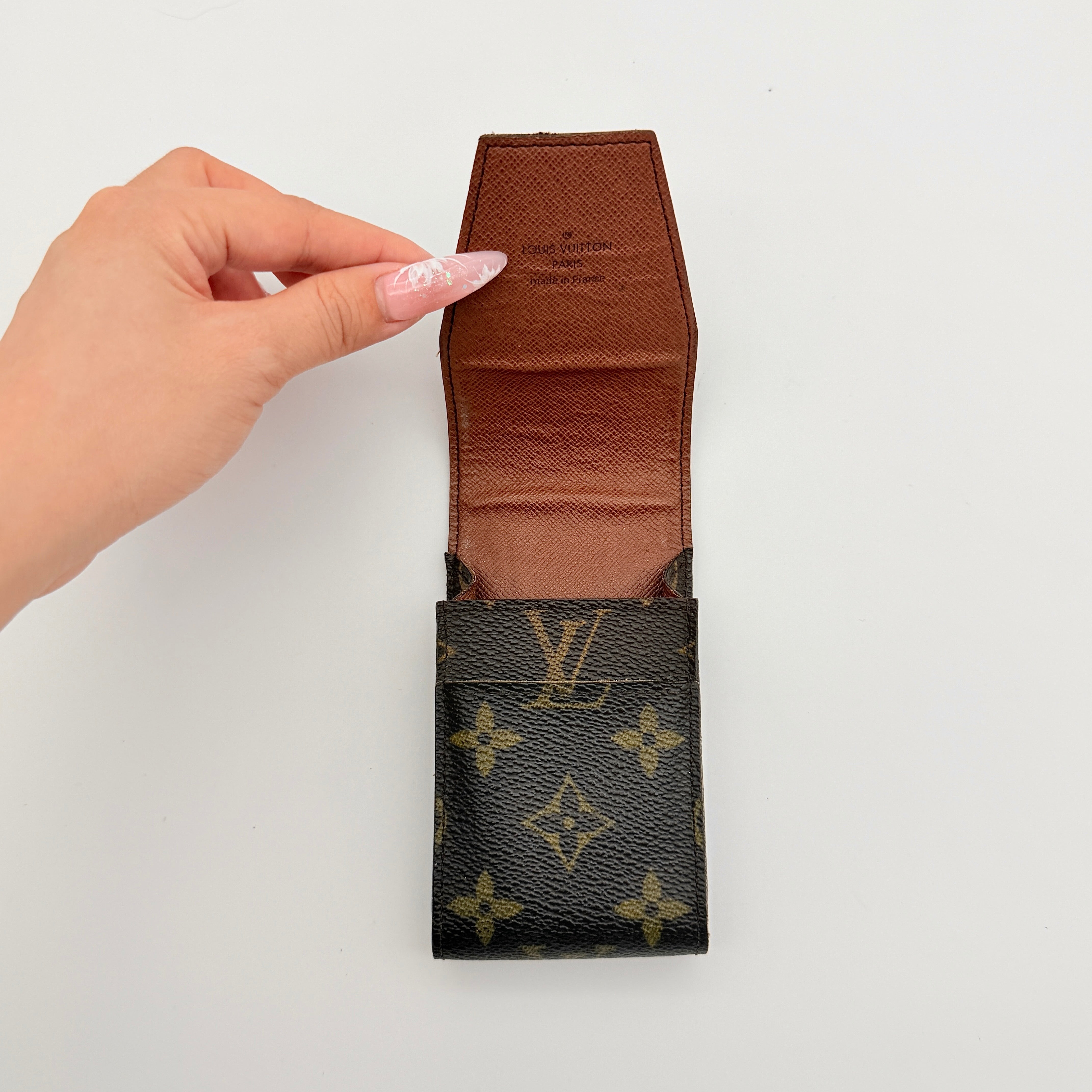 Louis Vuitton Monogram Cigarette Case Brown