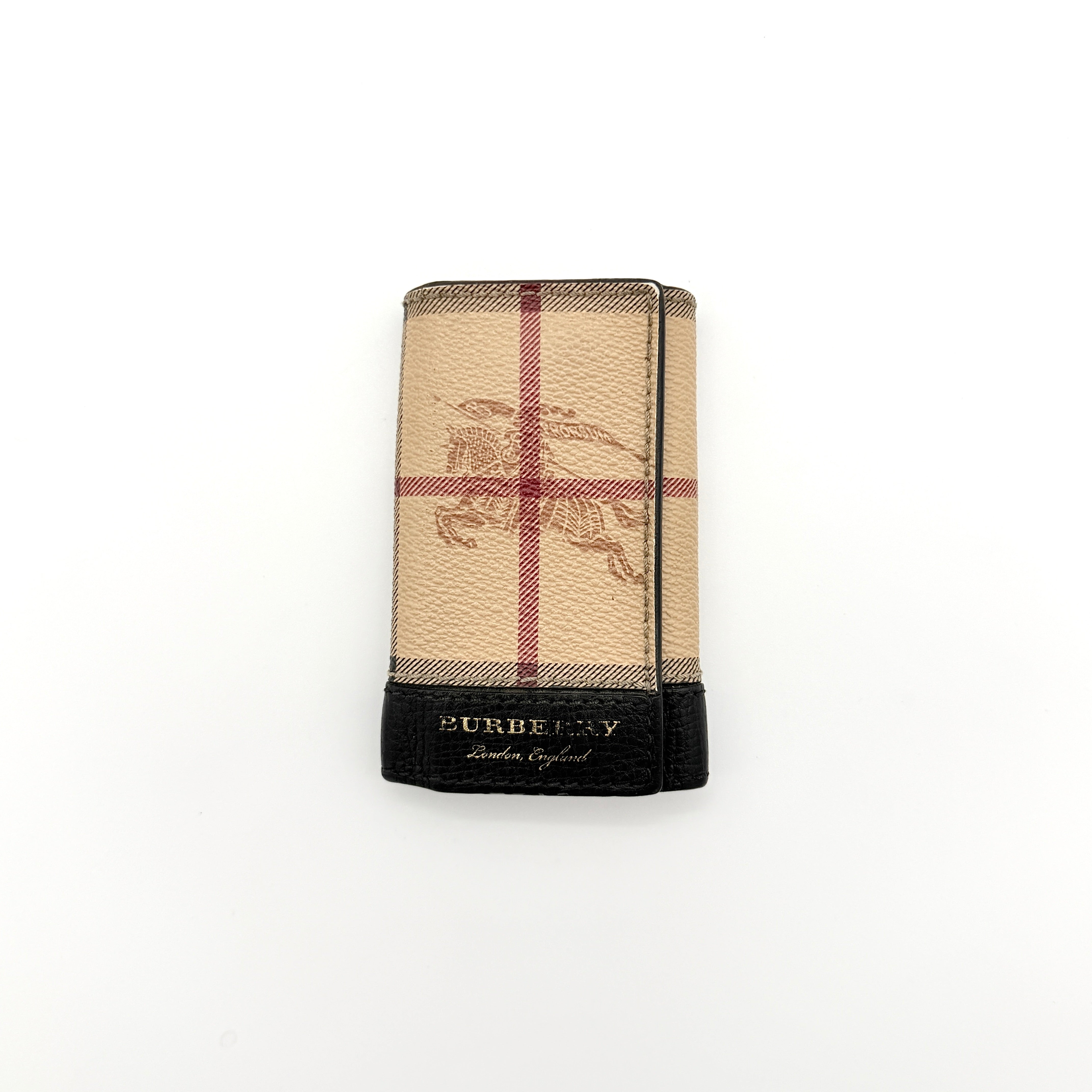 Burberry London Nova Check Key Case Beige