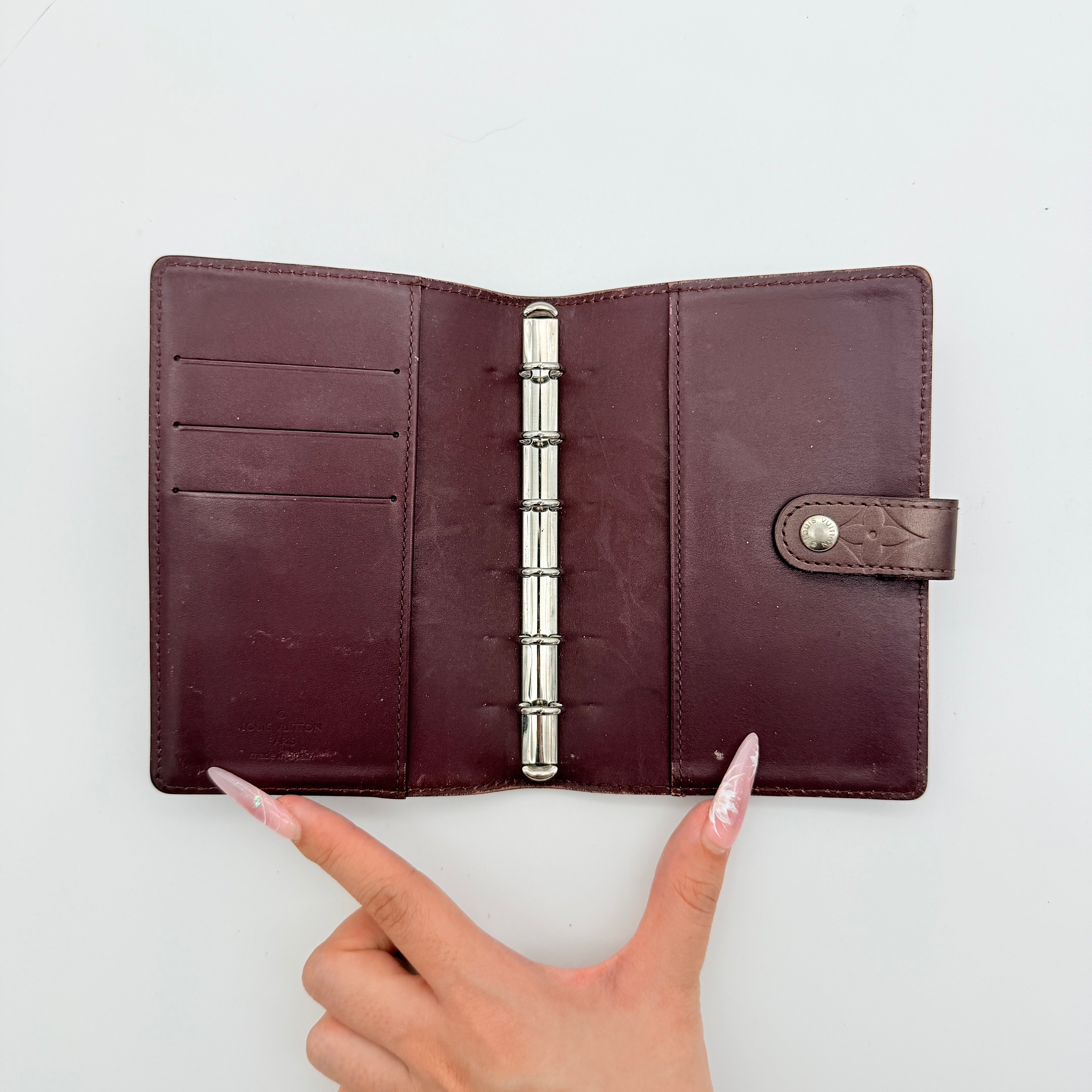 Louis Vuitton Monogram Mat PM Agenda Dark Brown