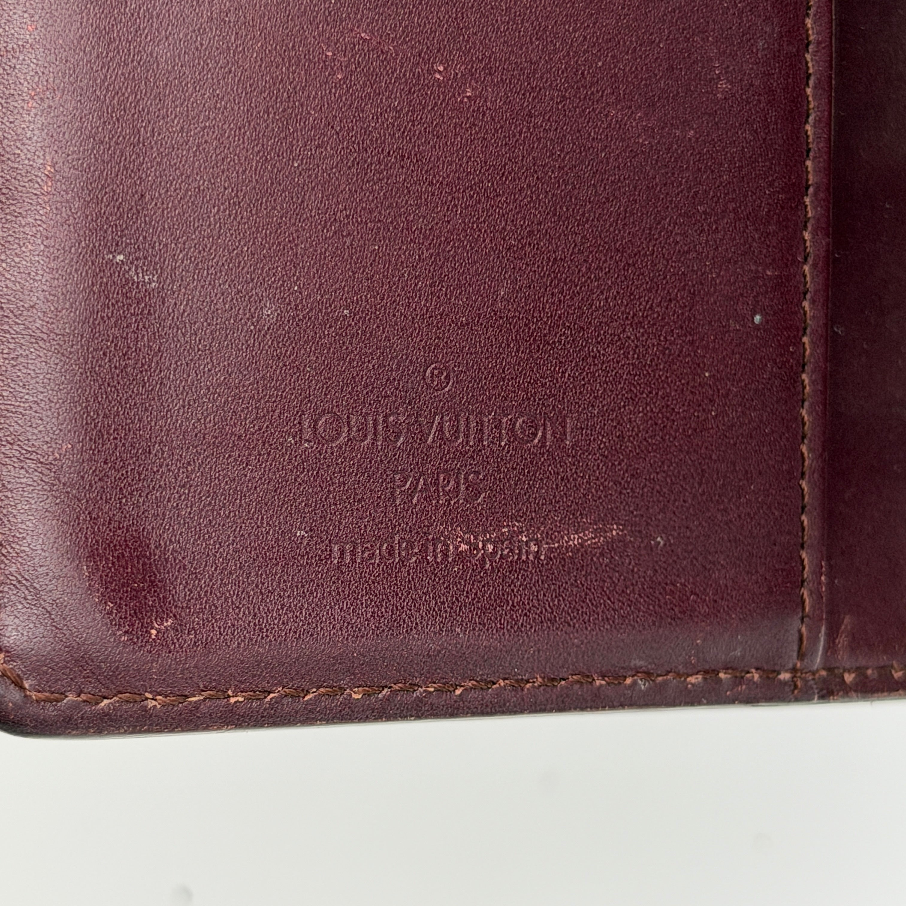 Louis Vuitton Monogram Mat PM Agenda Dark Brown