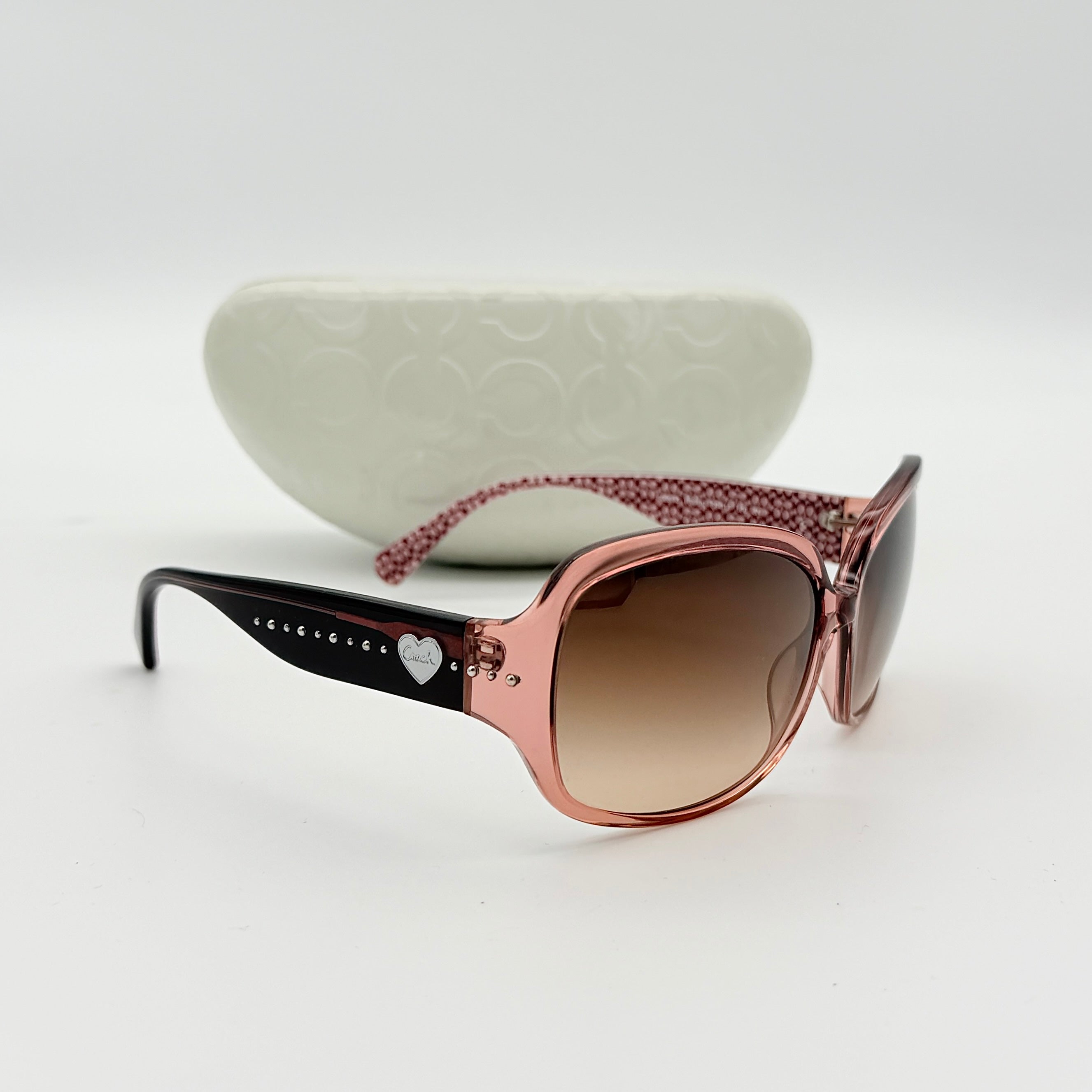 Coach Signature HC8027 Heart Sunglasses Pink