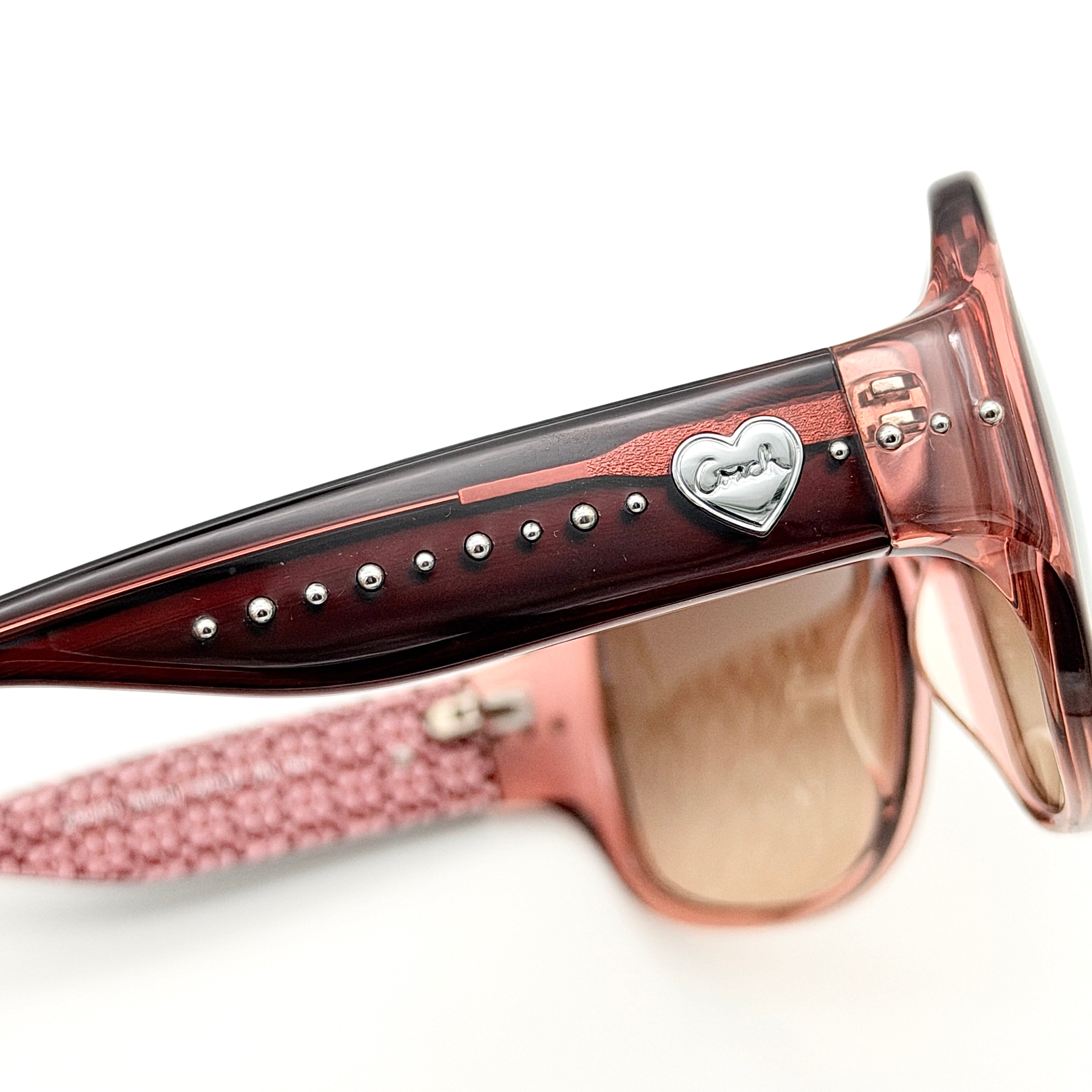 Coach Signature HC8027 Heart Sunglasses Pink